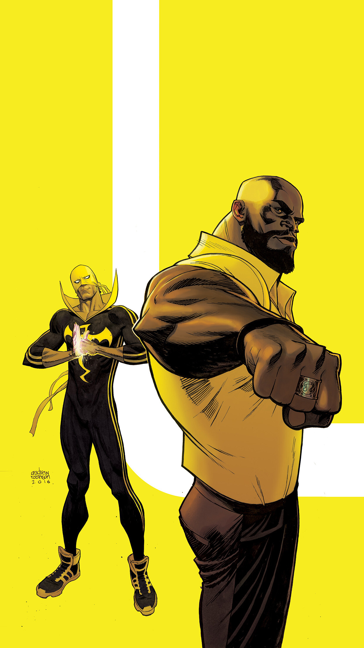 Iron Fist: Marvel hero, Illustration, Art, Comic. 1250x2210 HD Background.