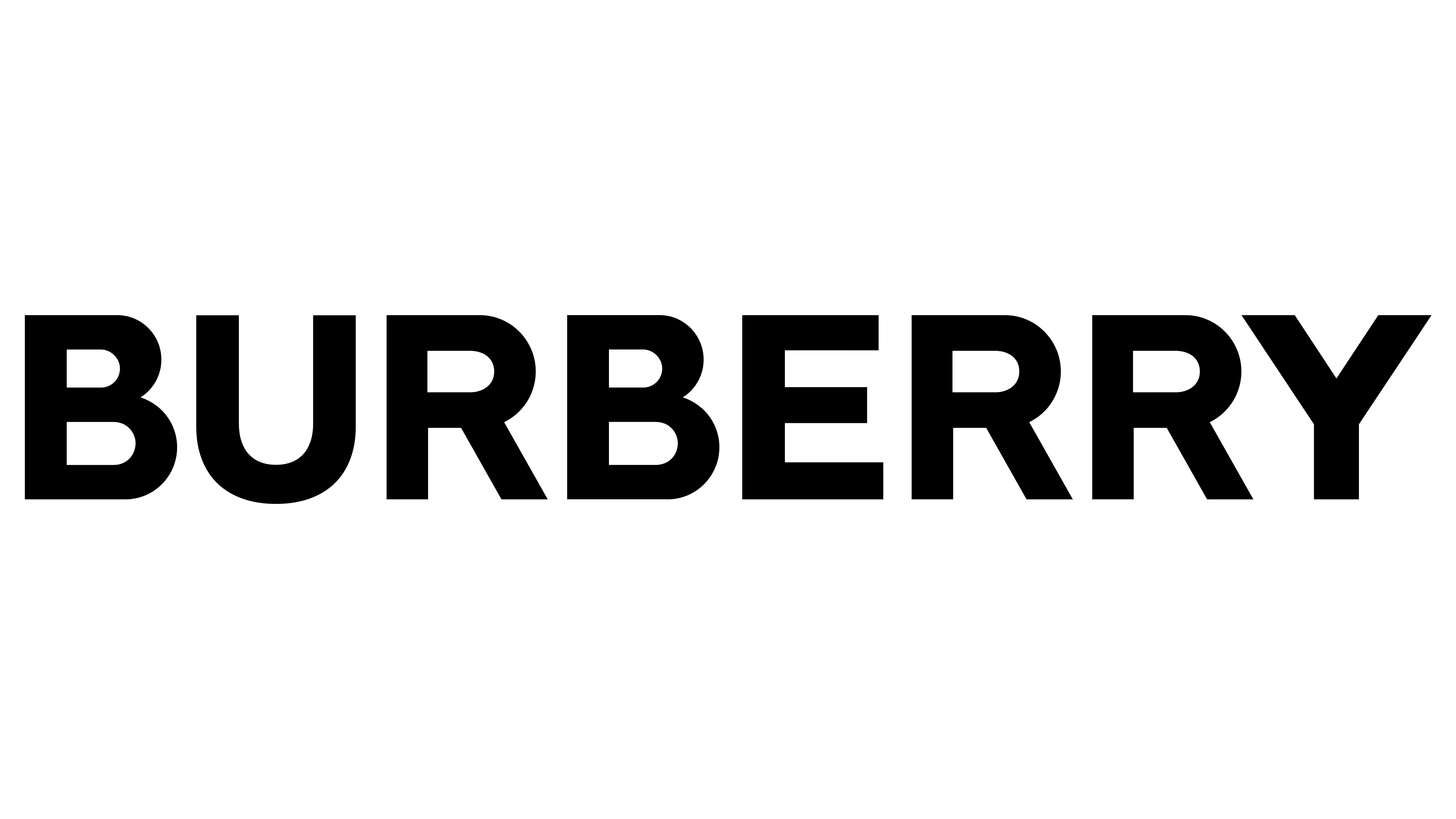 Burberry: A luxury house and outerwear pioneer, Established in 1856, Black and white. 3840x2160 4K Background.