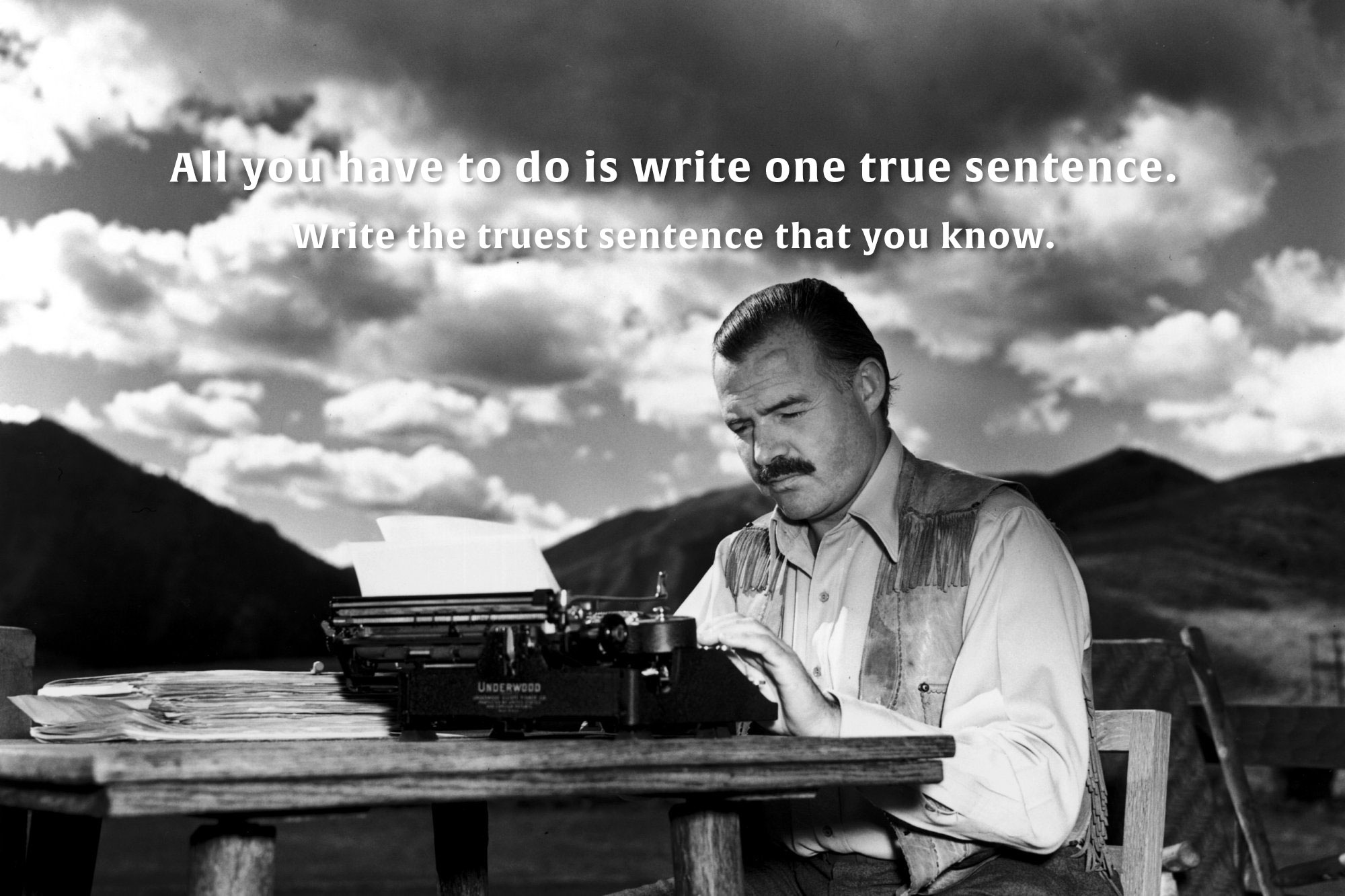 Ernest Hemingway, Wallpaper quote, Imgur, Restoration center, 2000x1340 HD Desktop