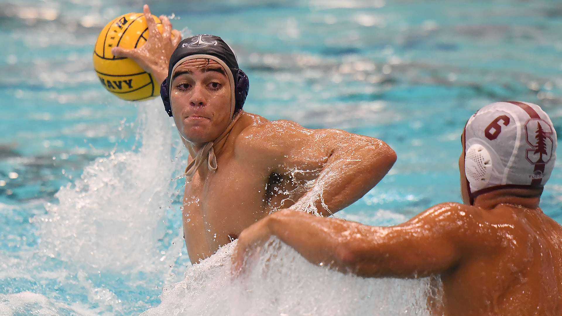 Water Polo: Isaac Salinas, The US Navy senior team captain, A two-time ACWPC All-American. 1920x1080 Full HD Wallpaper.