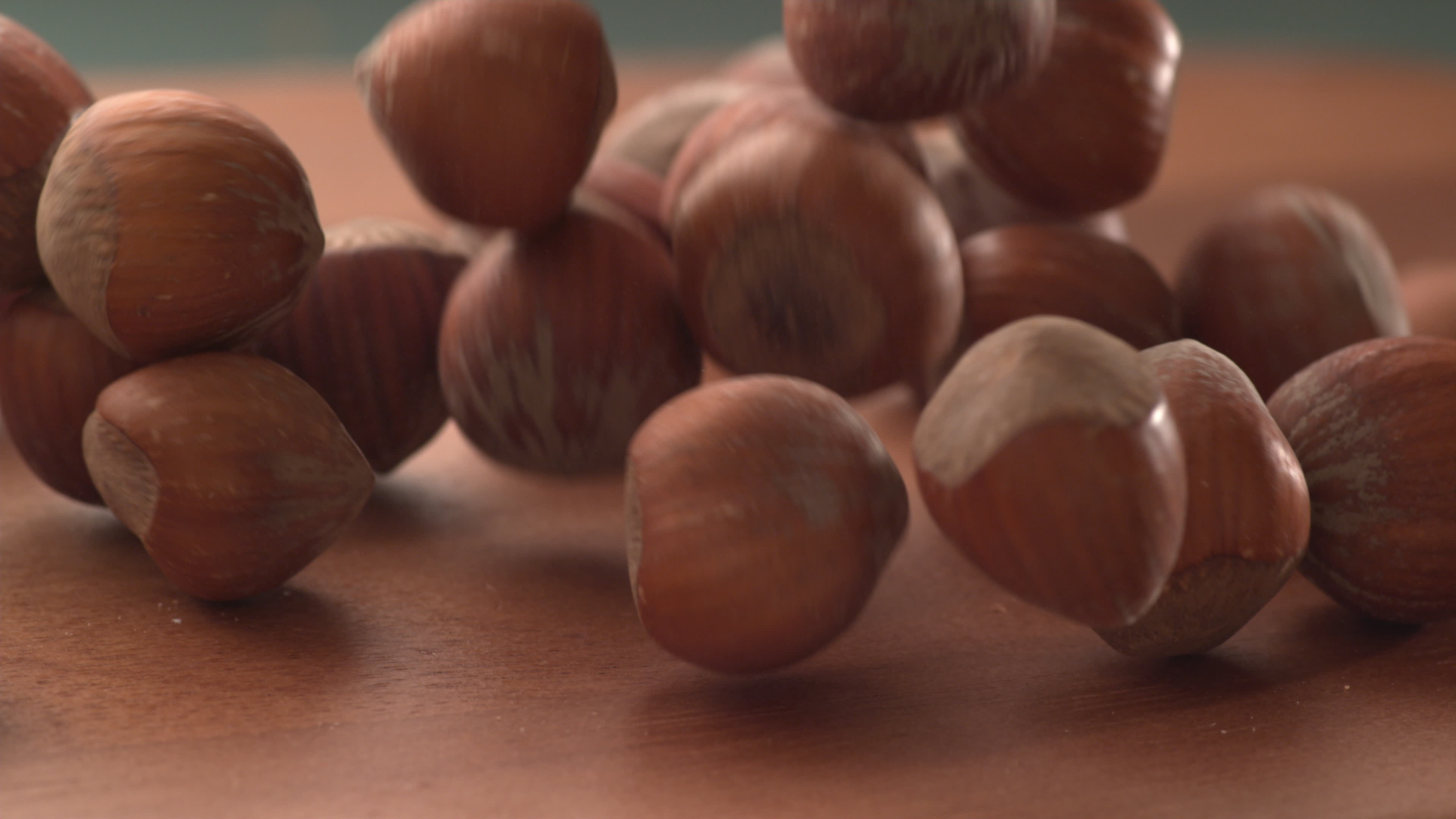 Hazelnuts: Blooms and pollinates in the middle of winter, Filberts. 3840x2160 4K Background.
