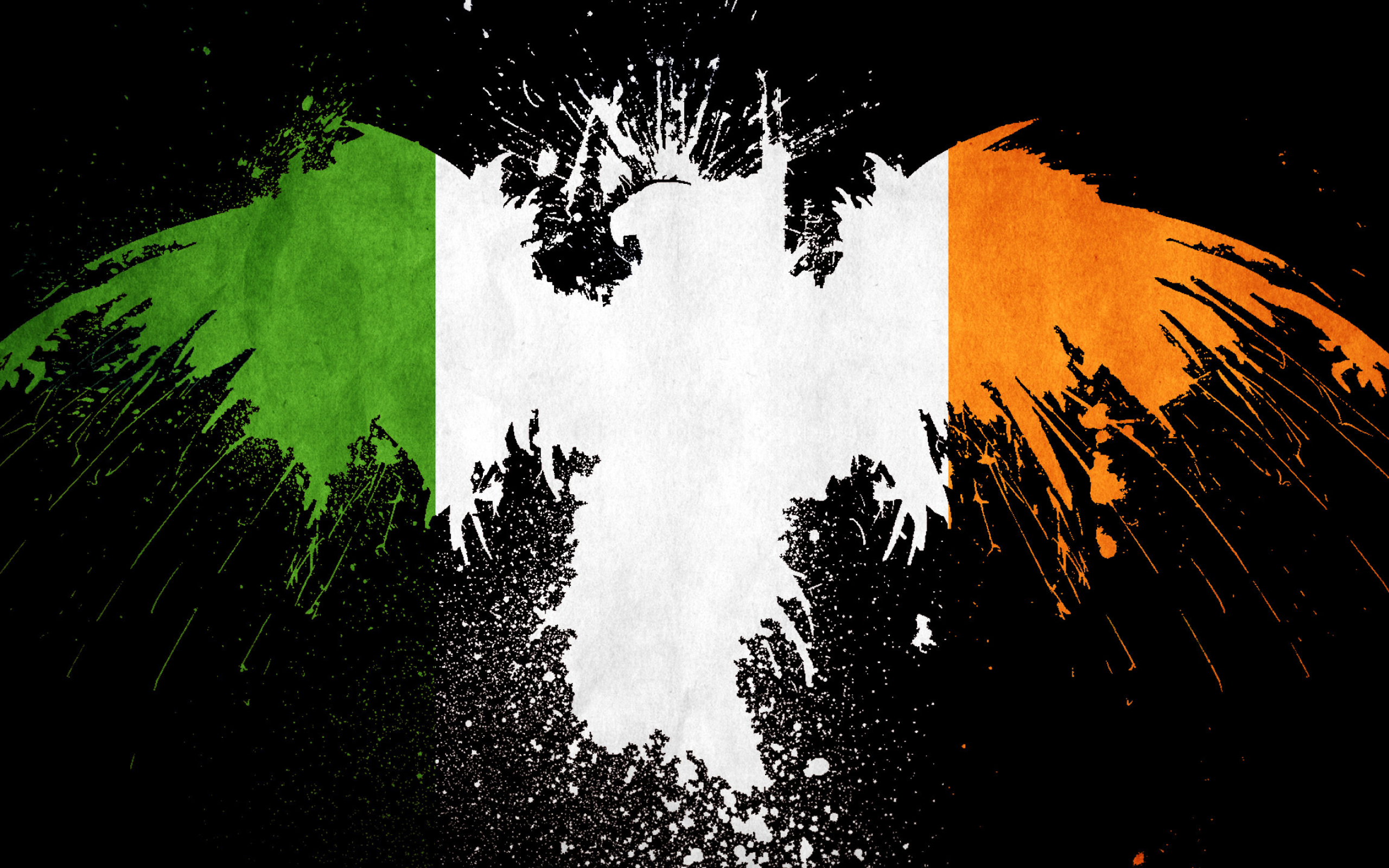 Digital art, Flag of Ireland Wallpaper, 2560x1600 HD Desktop