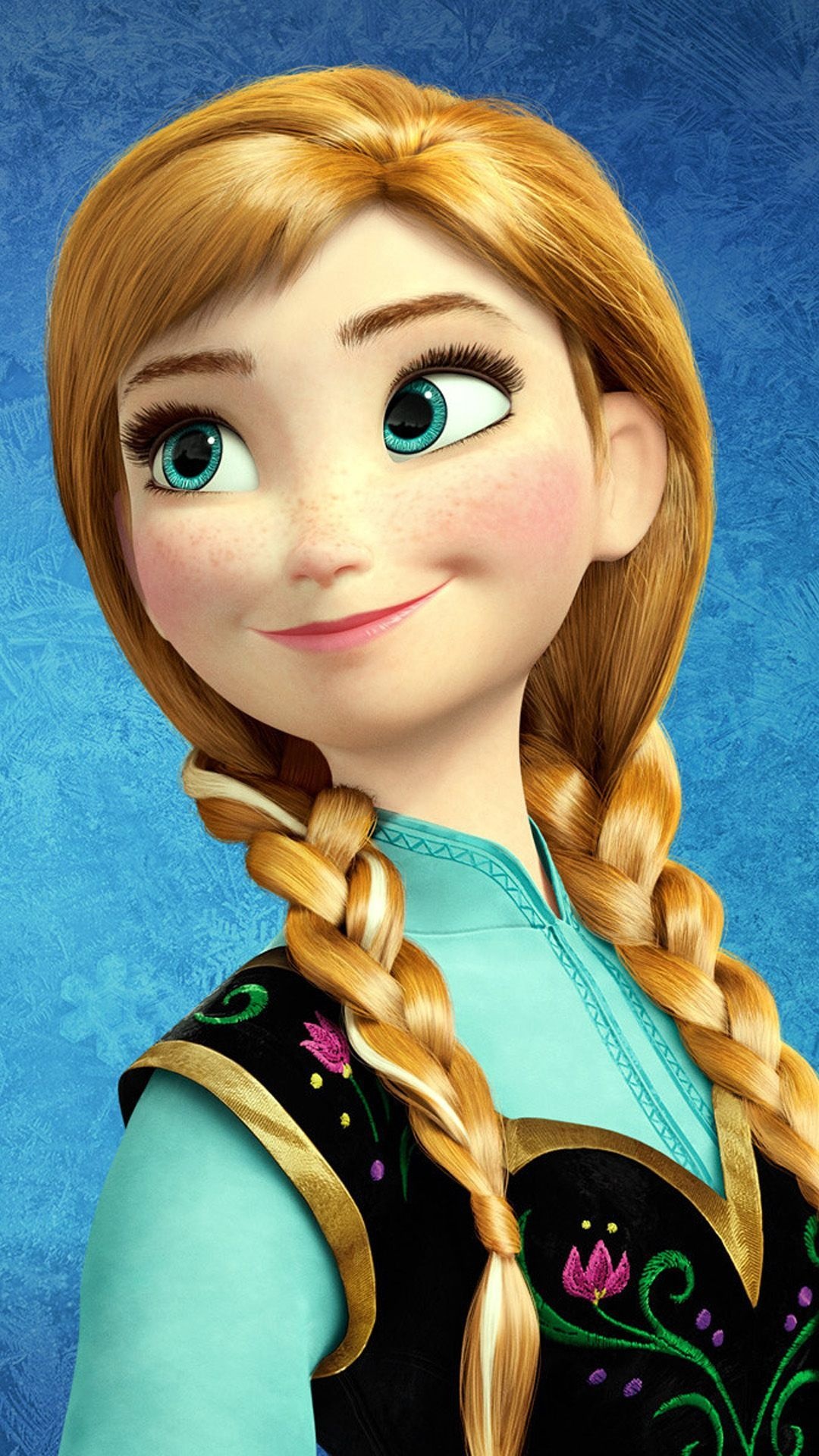 Queen Anna, Frozen Animation, Arendelle Kingdom, Disney Princess, 1080x1920 Full HD Phone