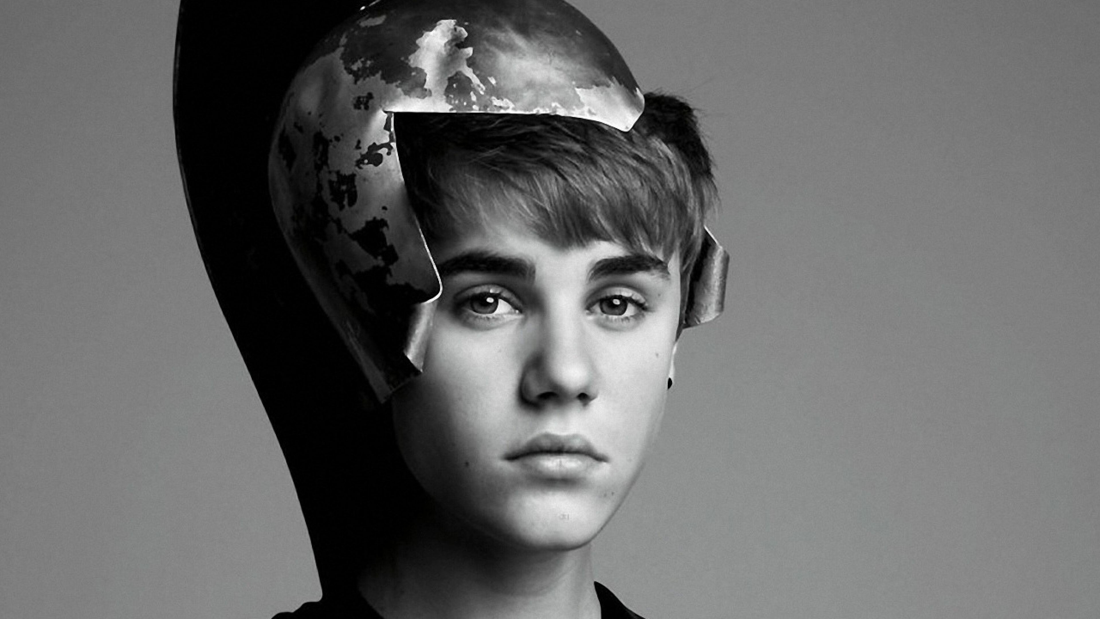 Justin Bieber: A Canadian singer, Global influence in modern-day popular music. 3840x2160 4K Background.