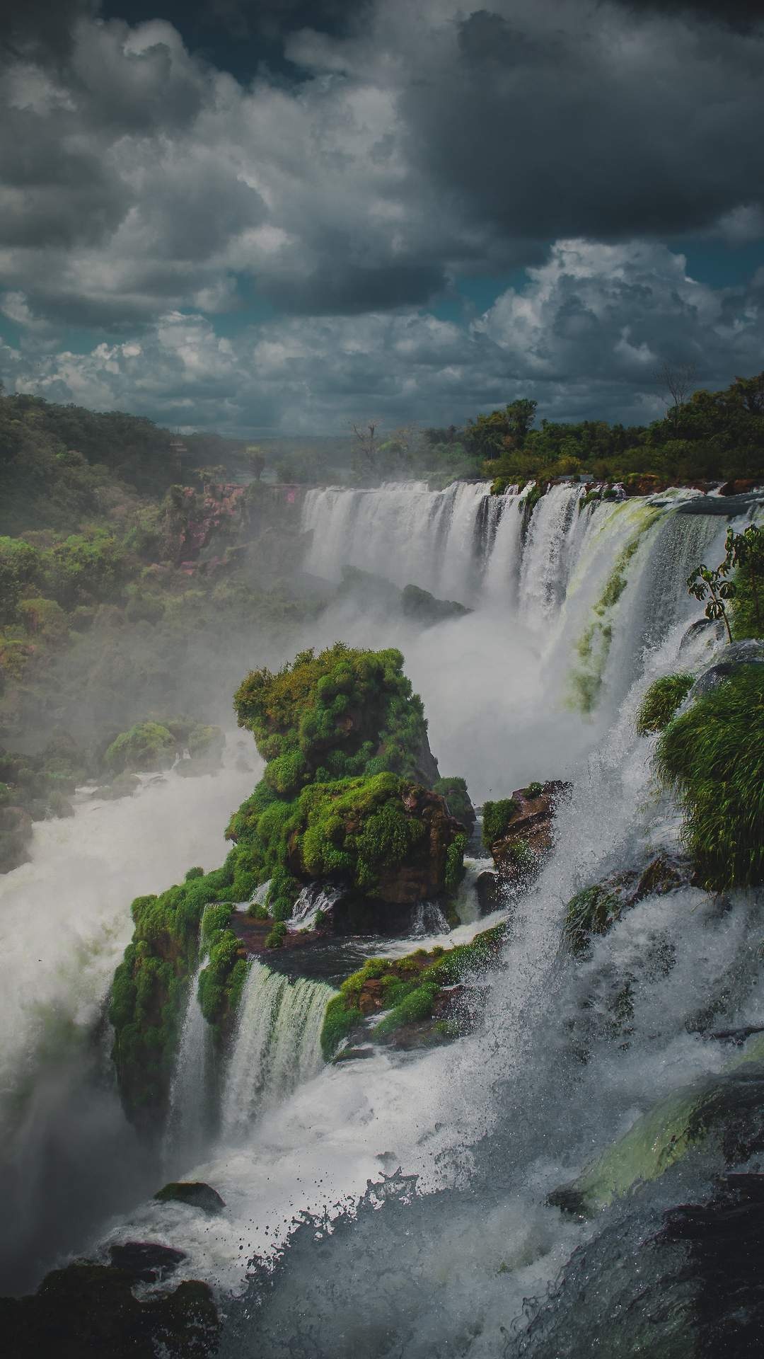 Iguazu National Park, Green waterfalls nature, Iphone wallpaper, Iphone wallpapers, 1080x1920 Full HD Phone