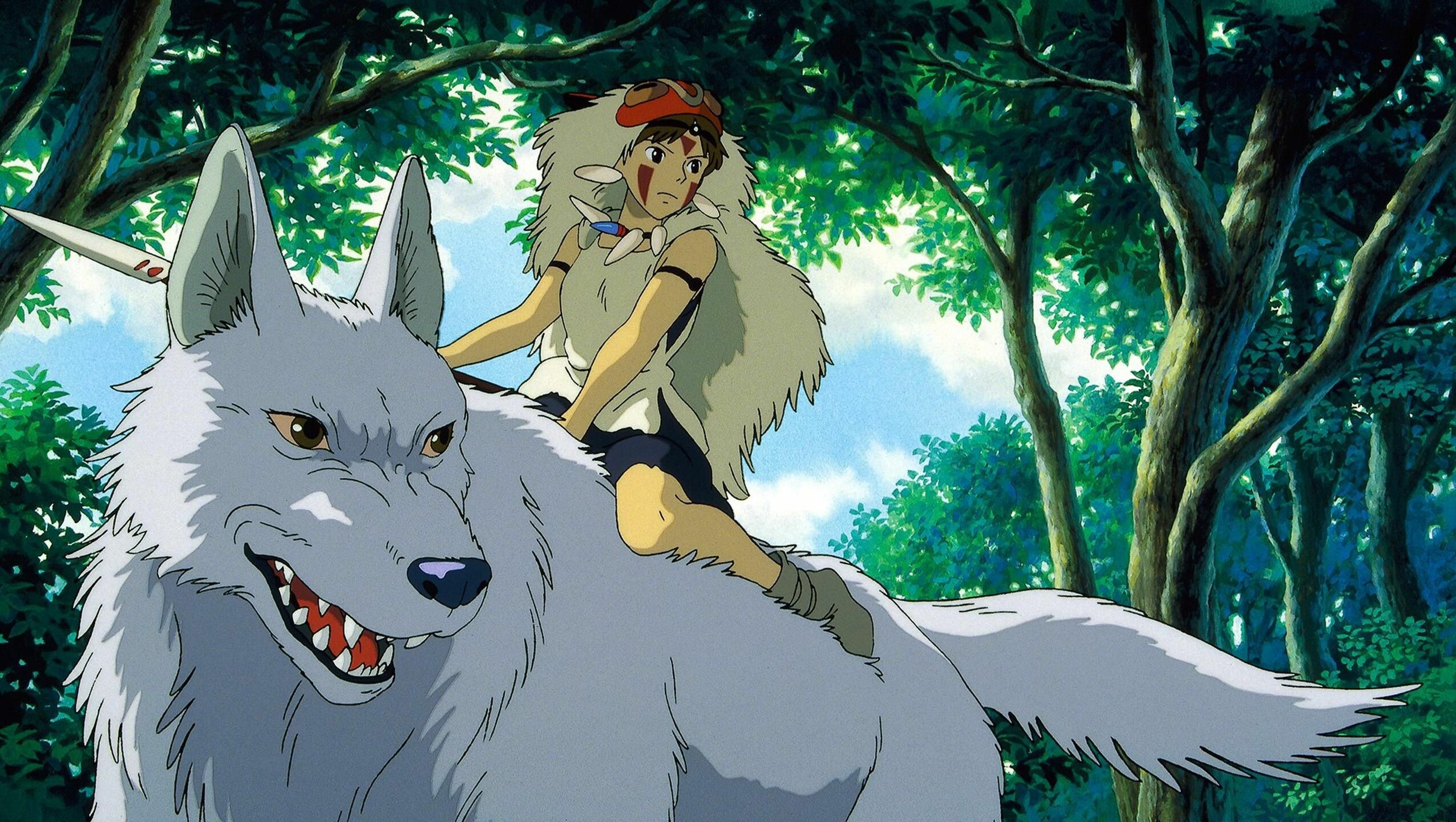 Princess Mononoke: Japanese animated epic, Released in Japan on July 12, 1997. 2560x1450 HD Background.