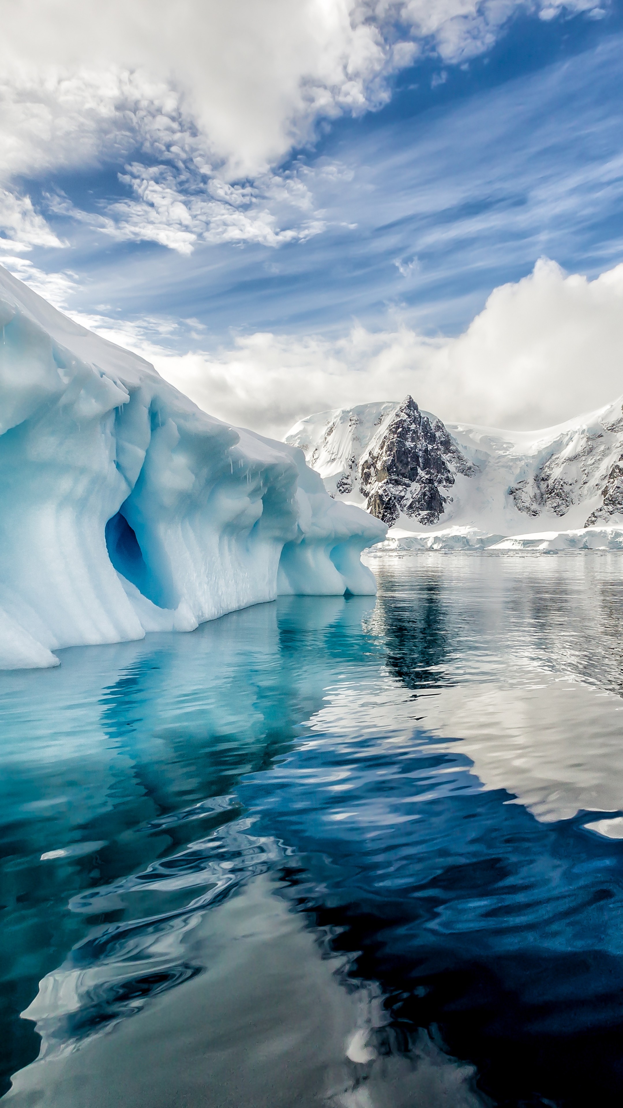 Antarctica Travels, Oceanic beauty, Iceberg wonder, 8K nature wallpaper, 2160x3840 4K Phone