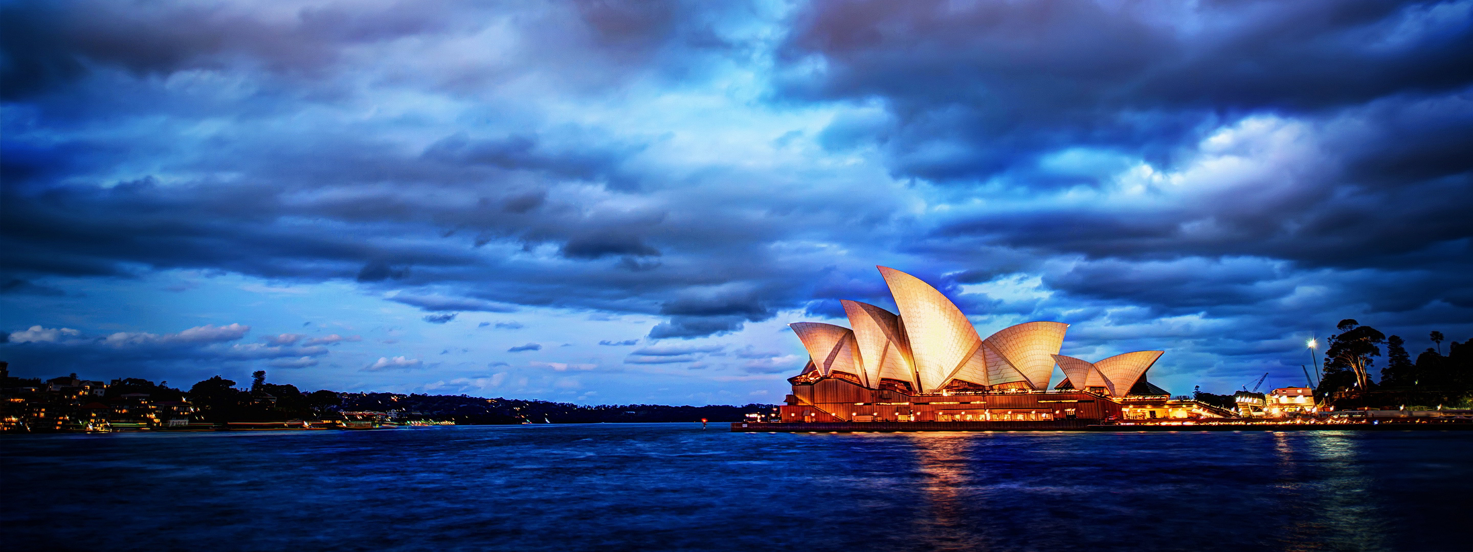 Opera House in Sydney, Beautiful wallpaper, Stunning beach backdrop, 2880x1080 Dual Screen Desktop