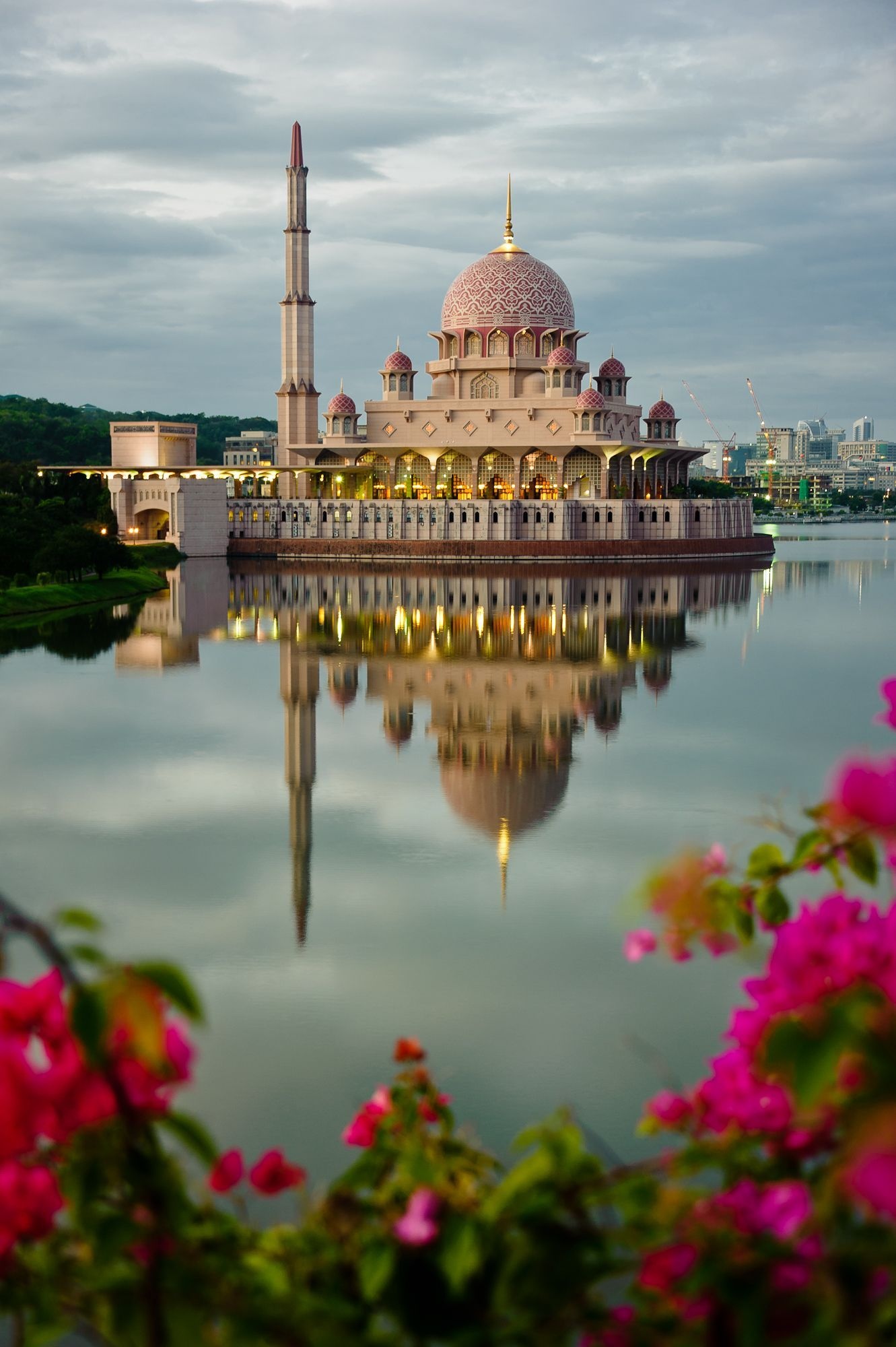 Putrajaya, Beautiful Mosques, Architecture, 1340x2000 HD Phone