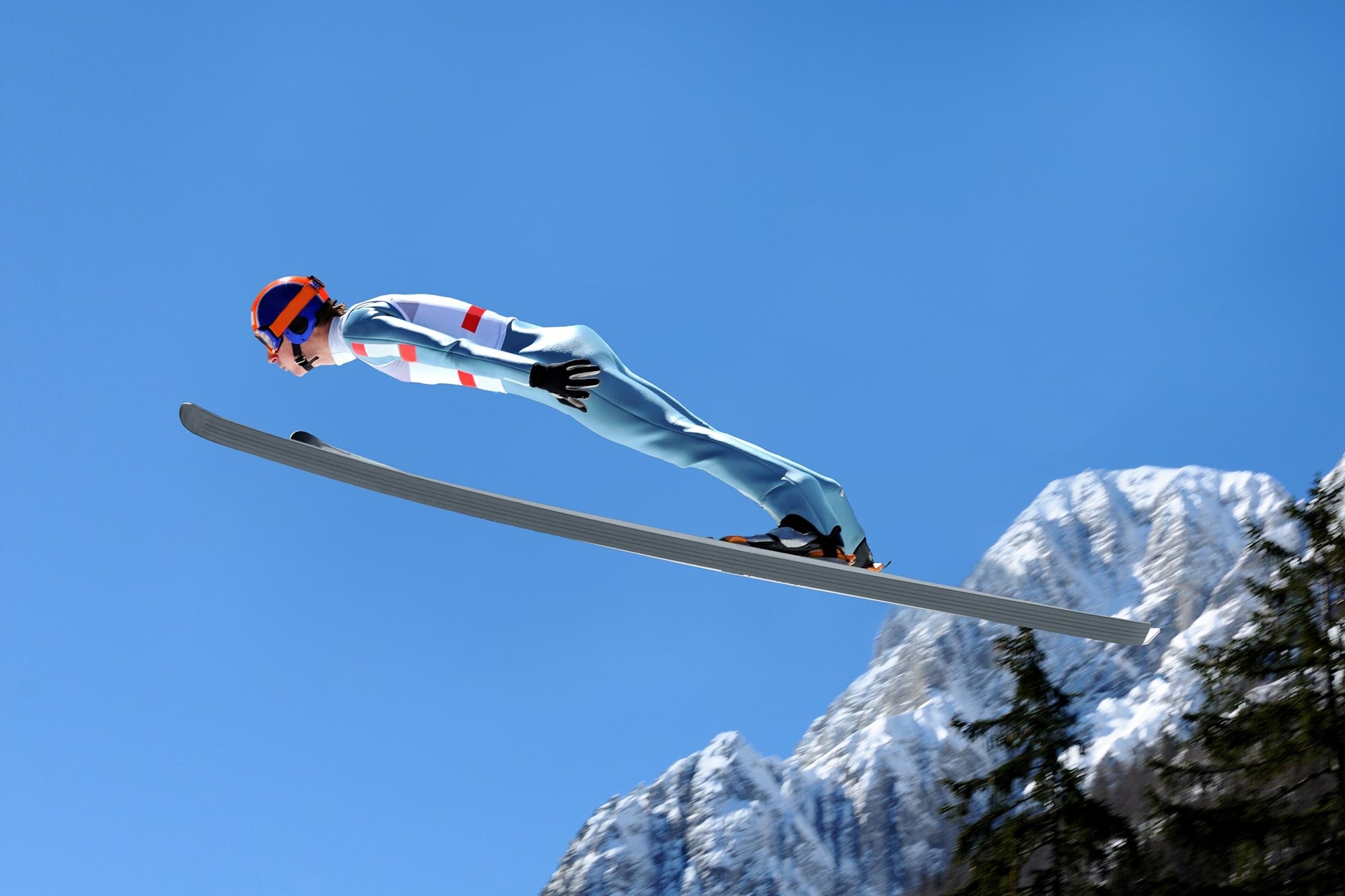 Ski jumping, Physics of flight, Stylish jumps, Gravity-defying moves, 2000x1340 HD Desktop
