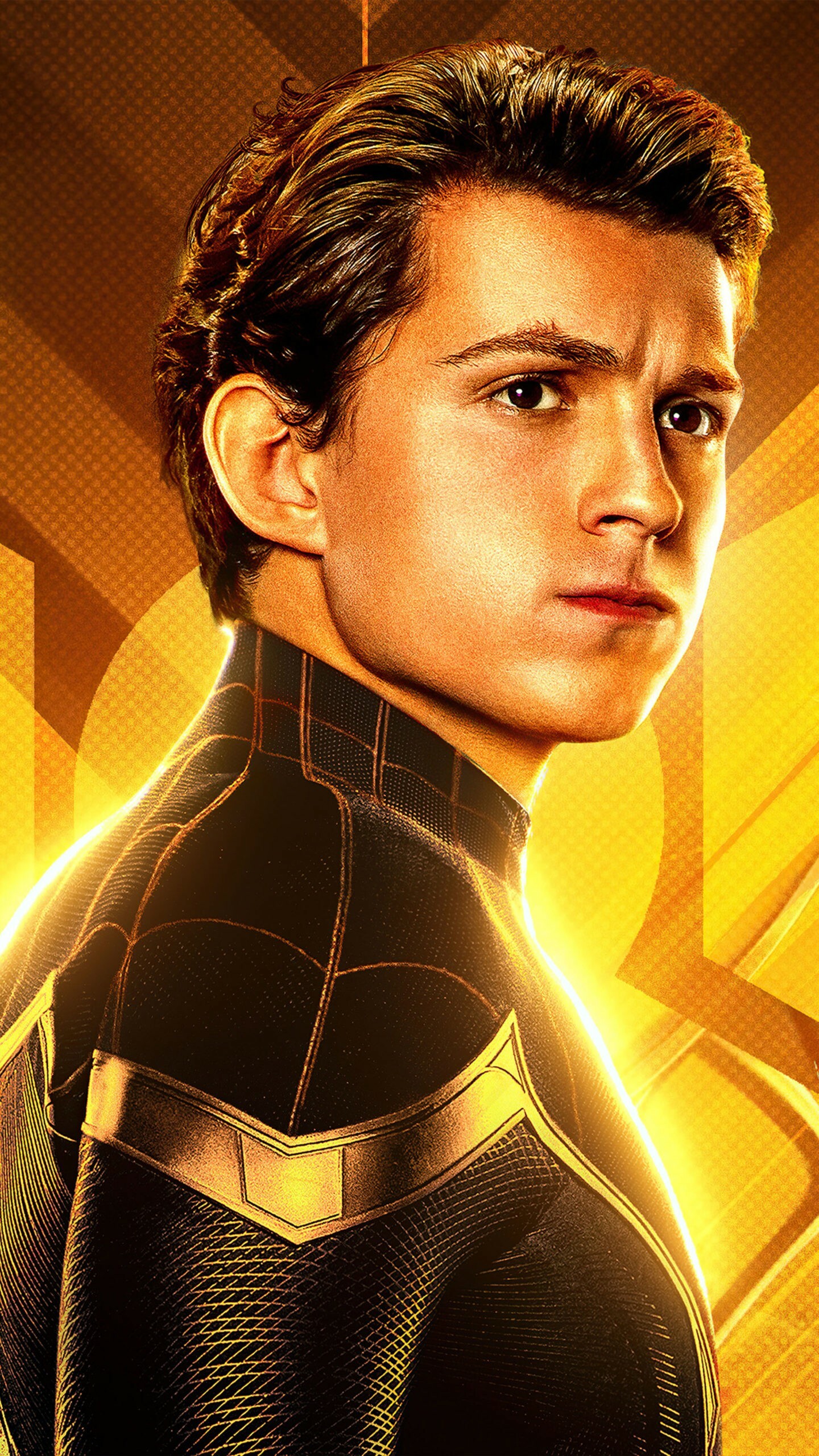 Spider-Man: No Way Home: Tom Holland as Peter Parker, The highest grossing Spider-Man film. 1440x2560 HD Wallpaper.