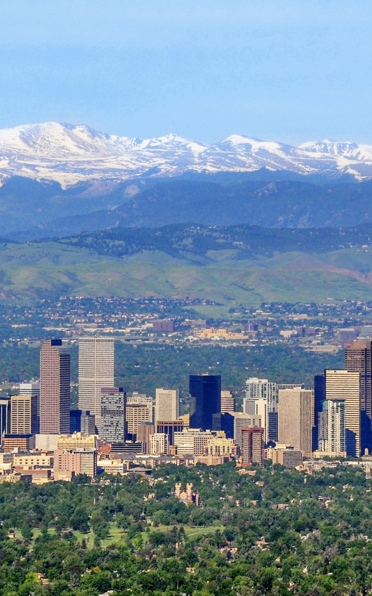 Denver Colorado skyline, Wallpaper posted by Michelle Sellers, Urban travel, Beautiful scenery, 1200x1920 HD Handy