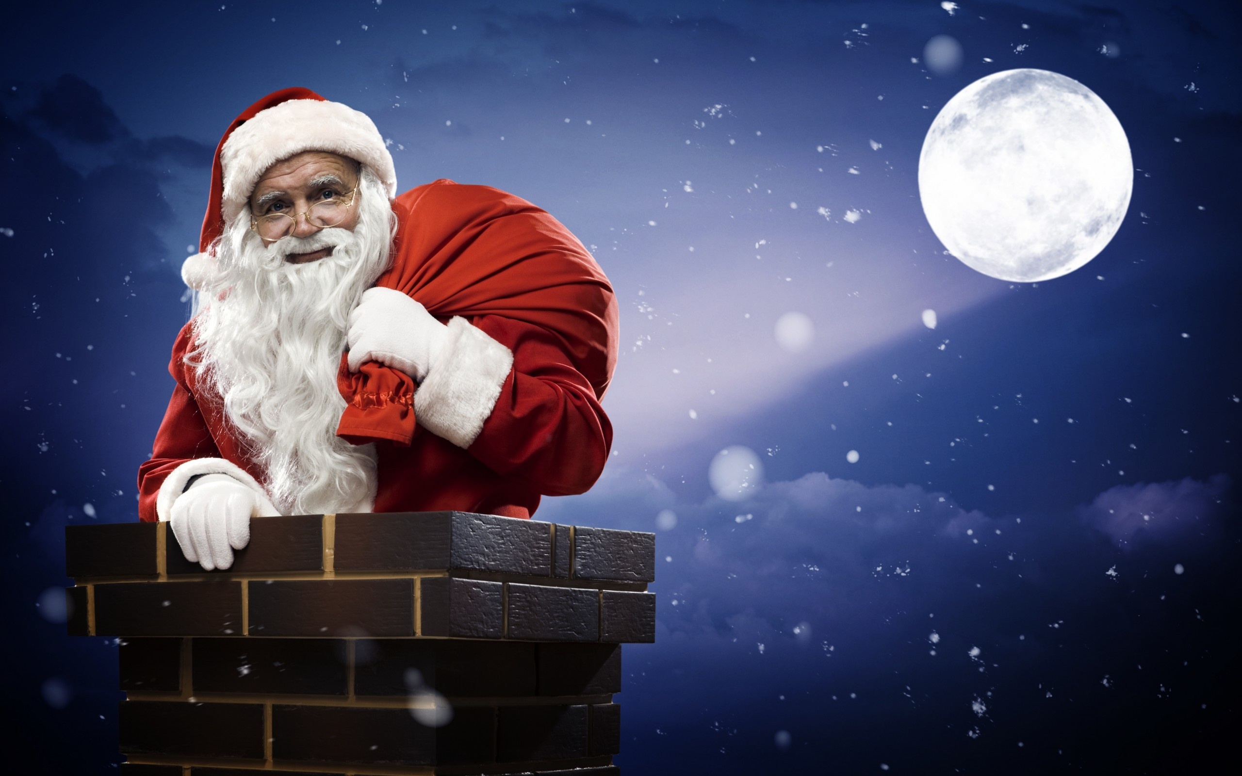 Father Christmas wallpaper, Santa Claus, Festive holiday, 2560x1600 HD Desktop