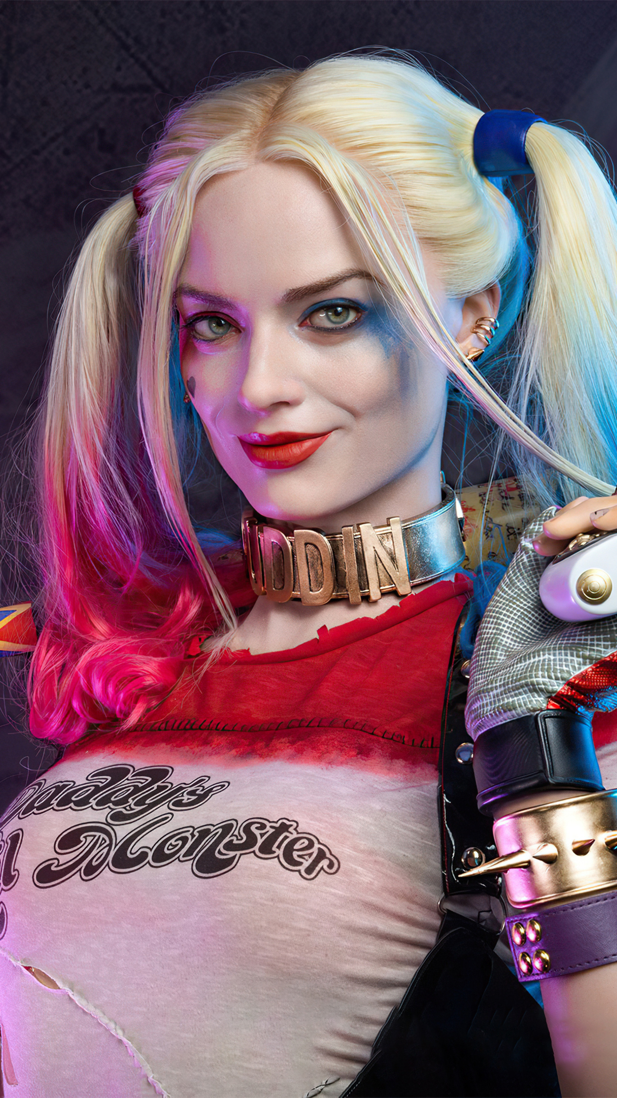 Margot Robbie: Harley Quinn, DCEU, Villainess. 2160x3840 4K Background.