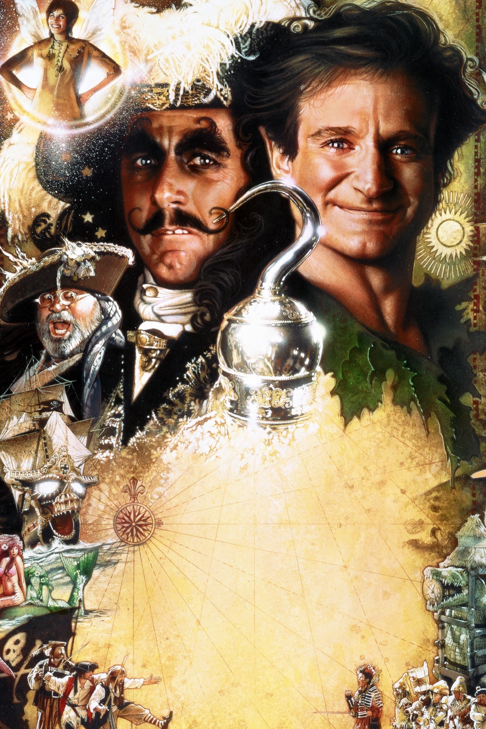 Hook, Iconic posters, TMDB database, Dustin Hoffman, 2000x3000 HD Handy
