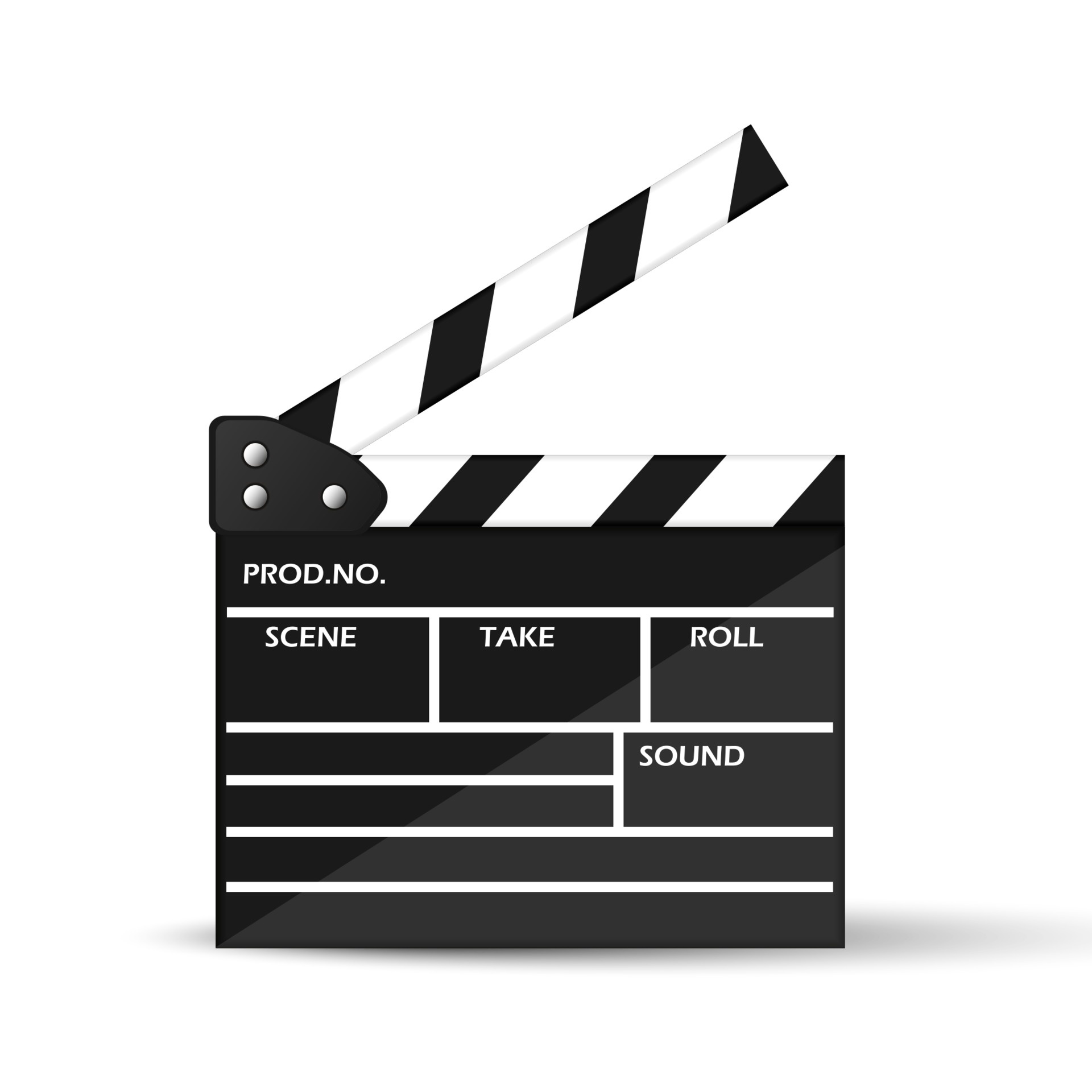 Clapperboard, Vector art, Icons, Graphics, 1920x1920 HD Phone