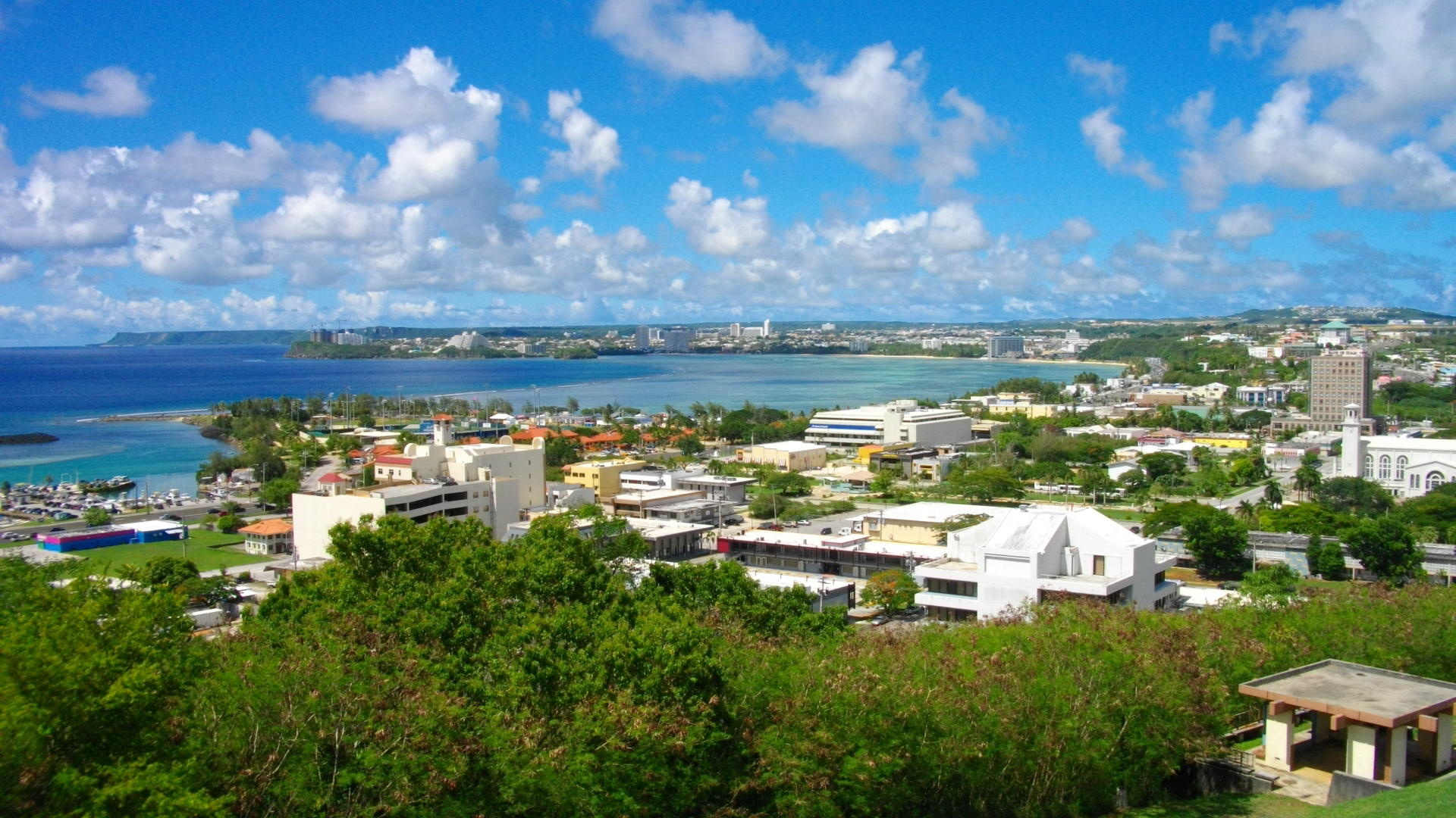 Hagatna, Guam, Tropical paradise, Scenic views, 1920x1080 Full HD Desktop