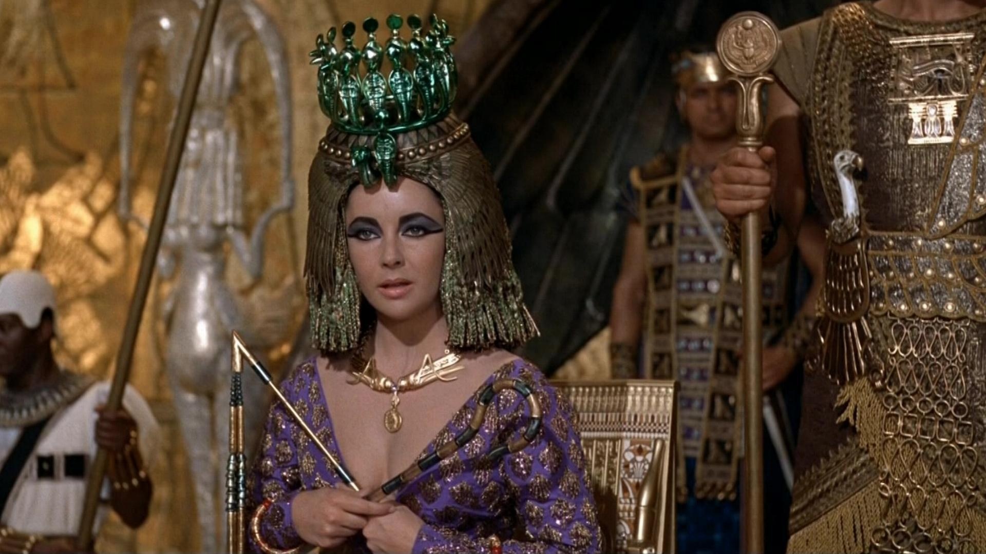 Elizabeth Taylor, Cleopatra movie, Historical drama, Fantasy setting, 1920x1080 Full HD Desktop