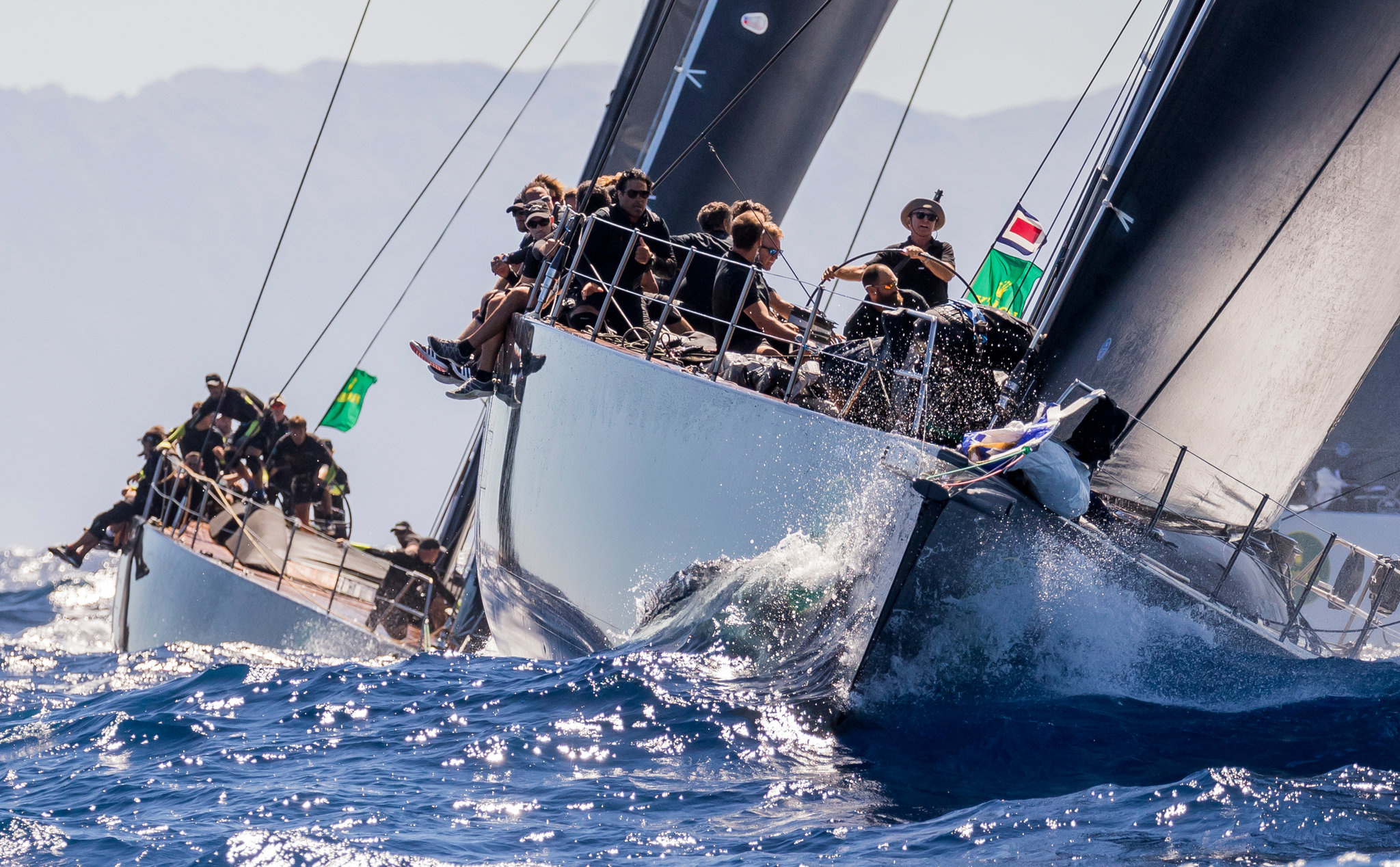Yacht Racing: Wally class of sailboats, Maxi yacht Rolex Cup 2016, Water tournament. 2050x1270 HD Wallpaper.