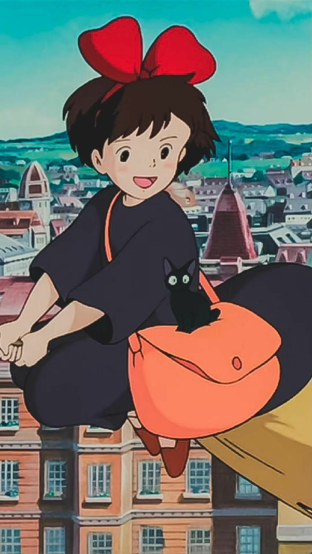Kiki's Delivery Service: The film was released on July 22, 1989, and won the Animage Anime Grand Prix prize. 1080x1920 Full HD Wallpaper.