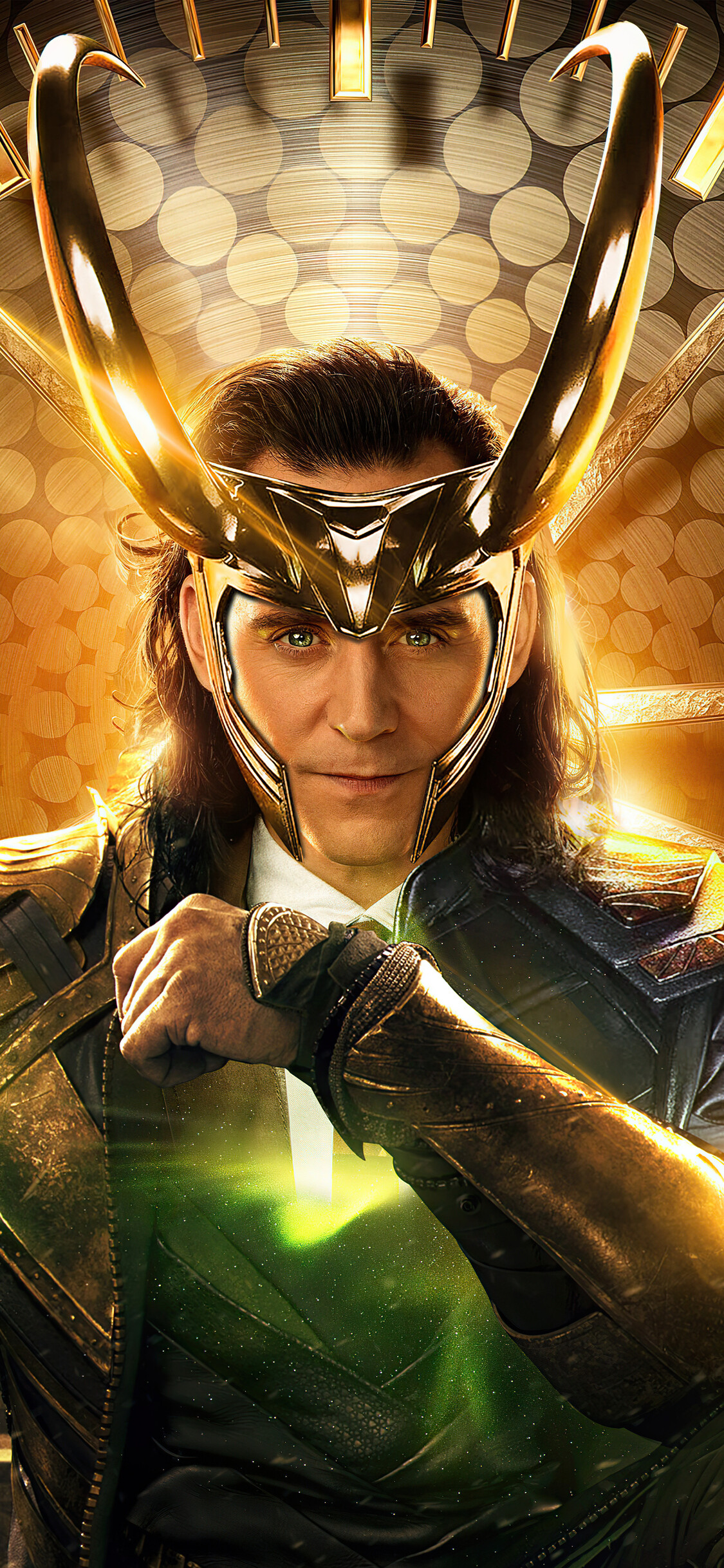 Loki (TV Series): One of Thor's arch-nemeses, God of Mischief, Tom Hiddleston. 1130x2440 HD Wallpaper.