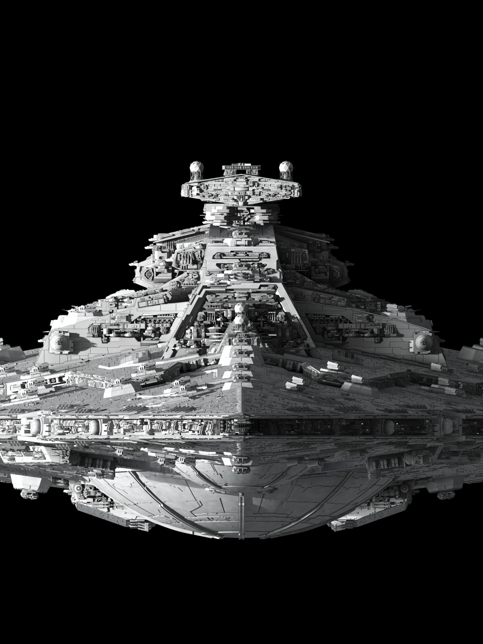 Star Wars: Space opera film series, Monochrome. 1540x2050 HD Background.