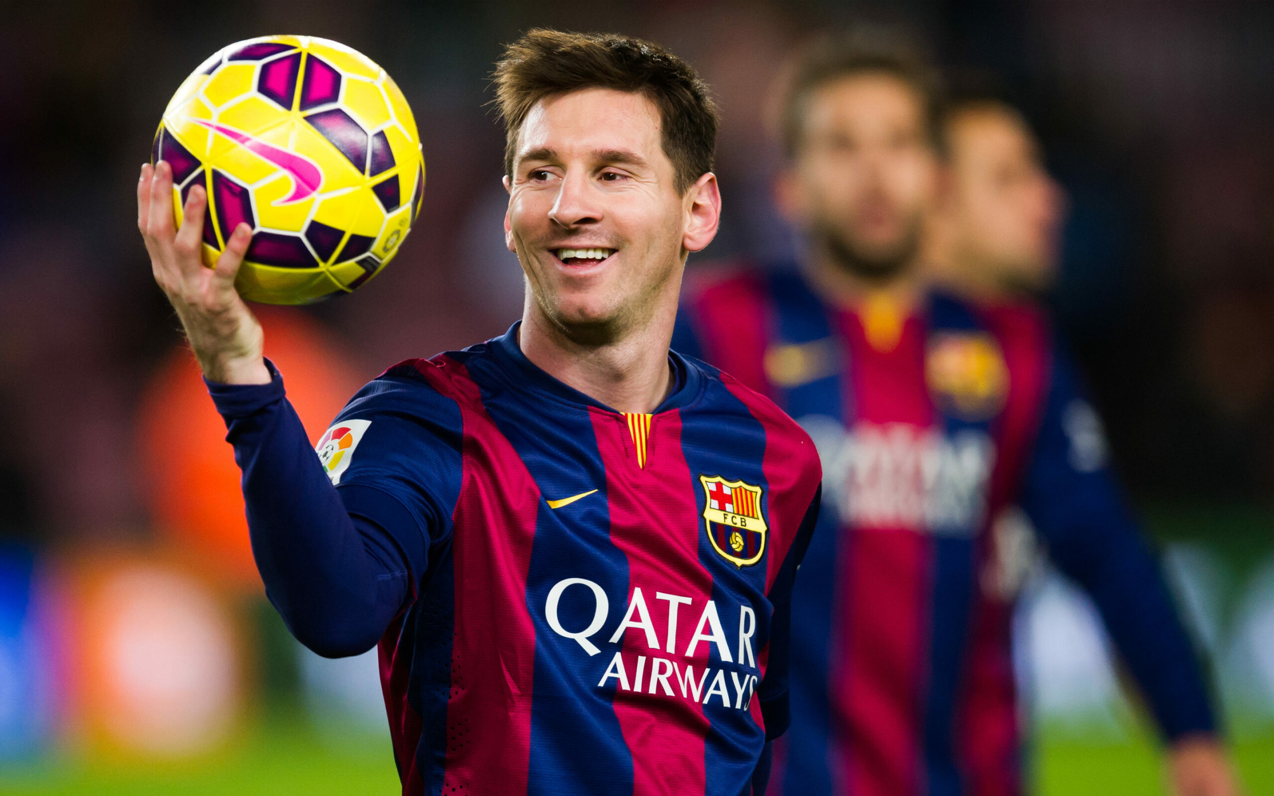 Lionel Messi: Soccer player, was named to the Ballon d'Or Dream Team in 2020. 2560x1600 HD Wallpaper.