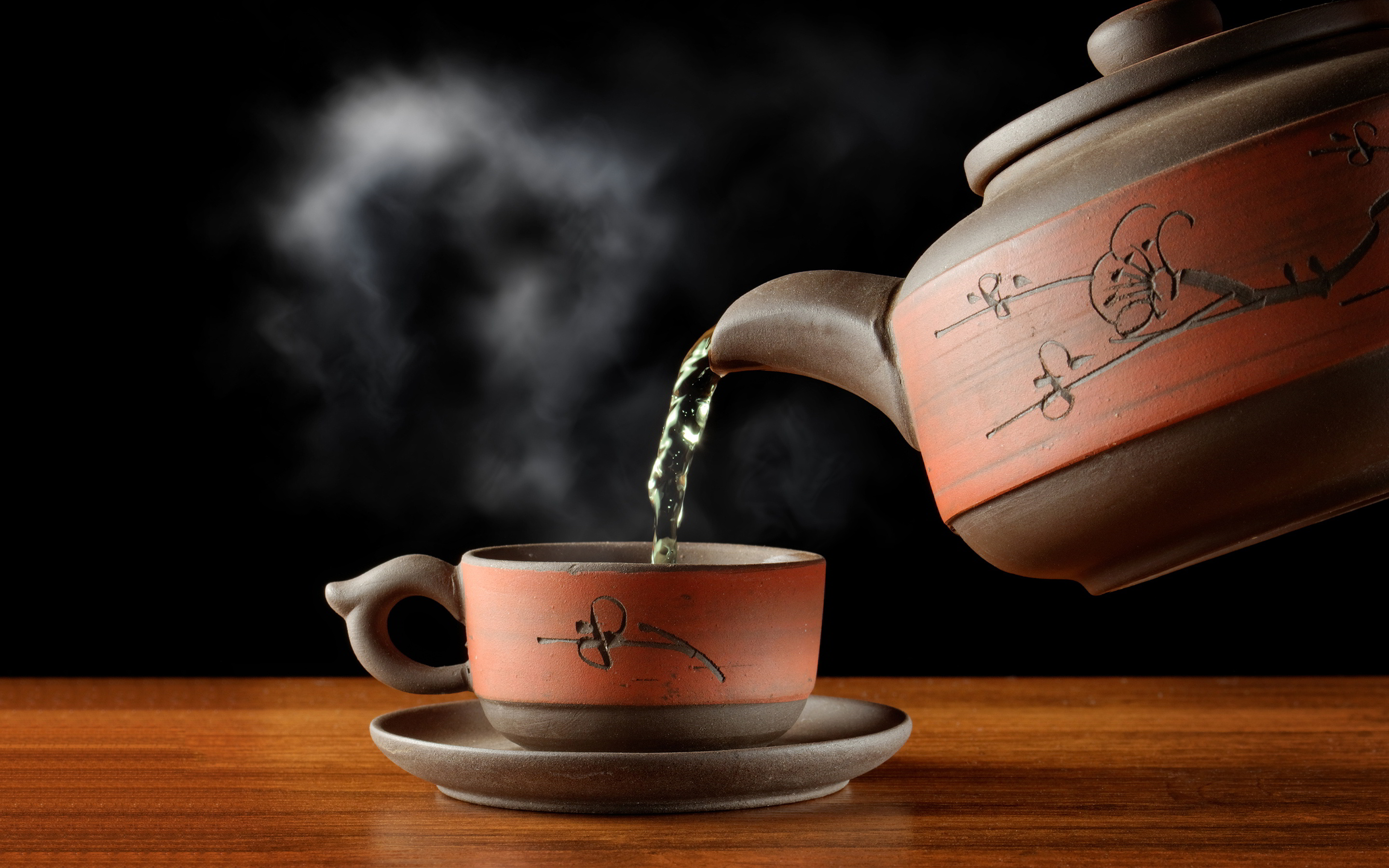 Tea: Ceramic teapot, Hot beverage. 2880x1800 HD Wallpaper.