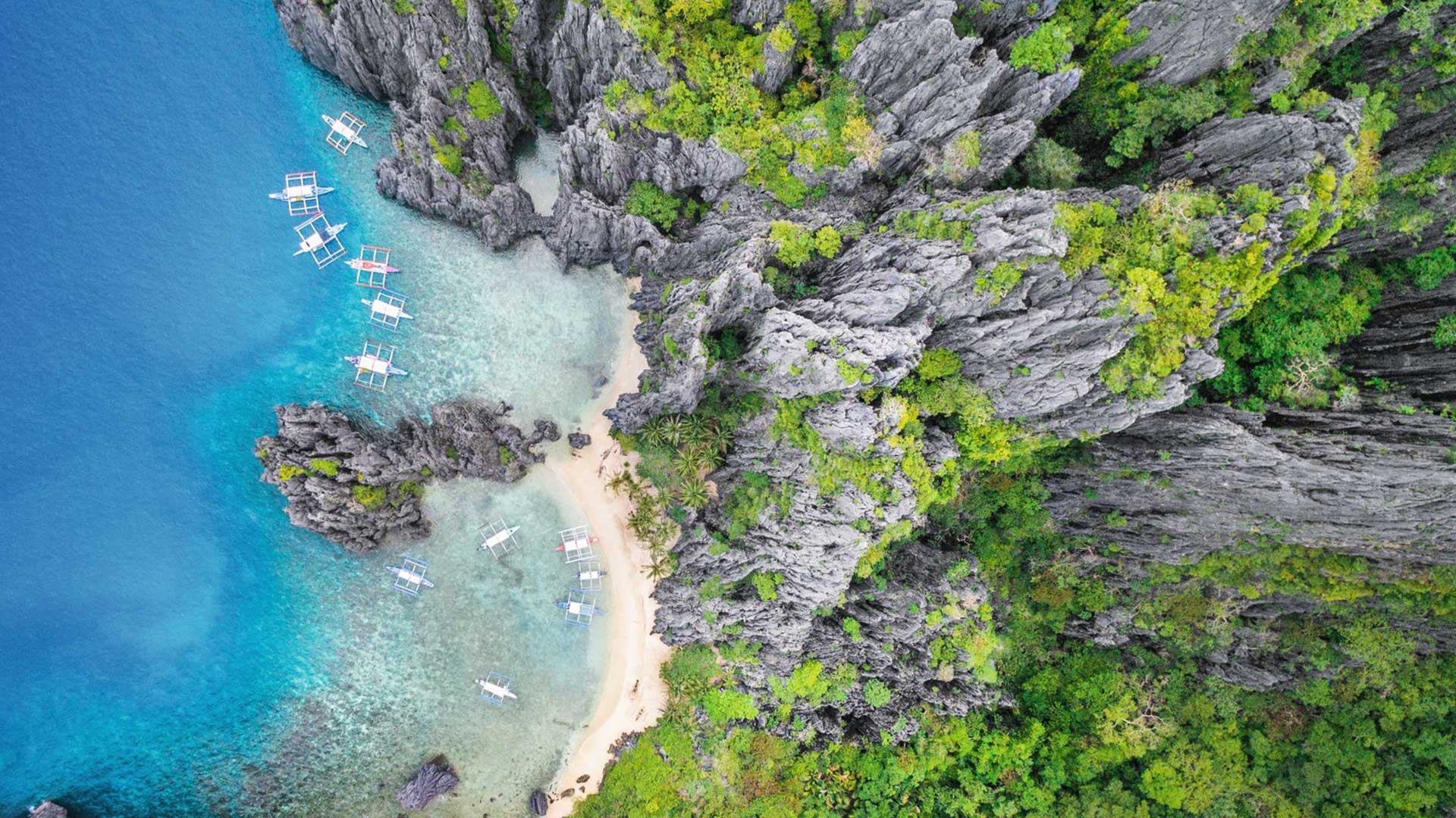 Palawan paradise, Tropical island, Crystal clear waters, Remote getaway, 1920x1080 Full HD Desktop