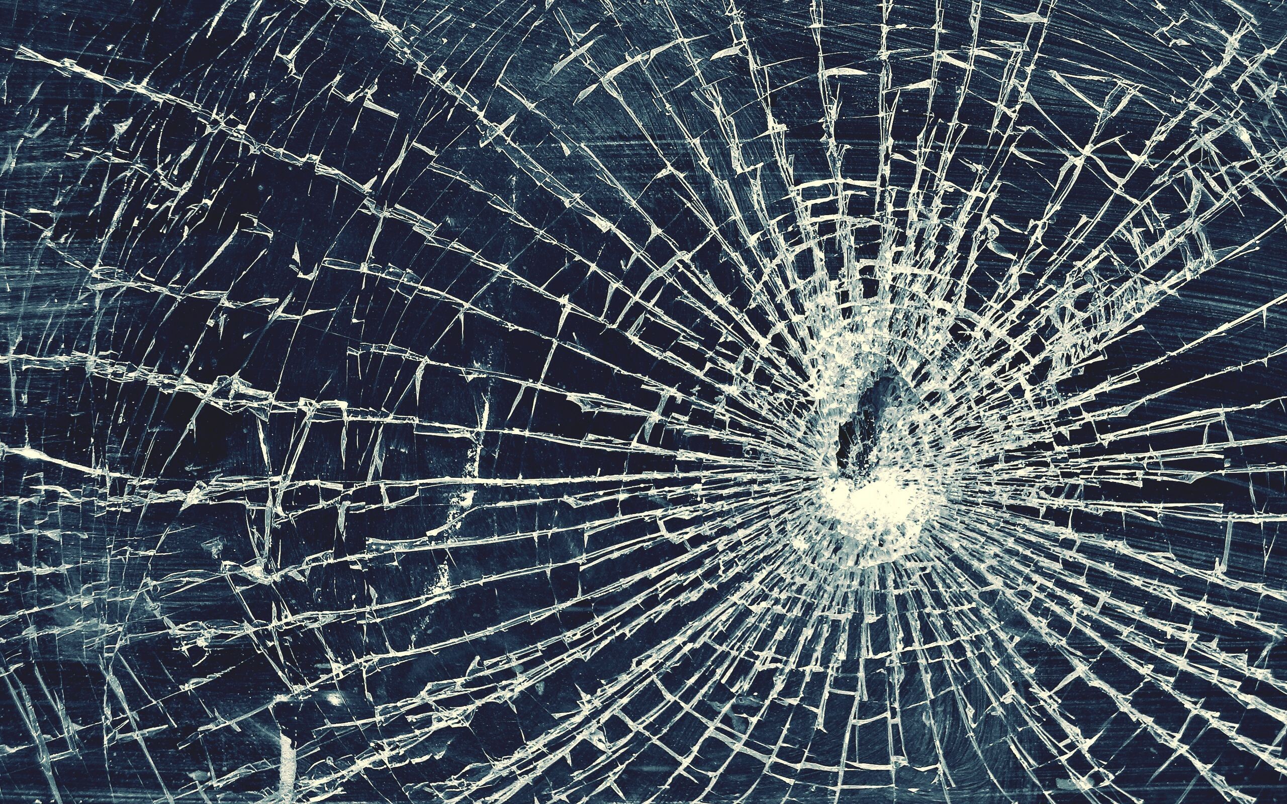 Glass: Broken material, A brittle transparent solid with irregular atomic structure. 2560x1600 HD Wallpaper.