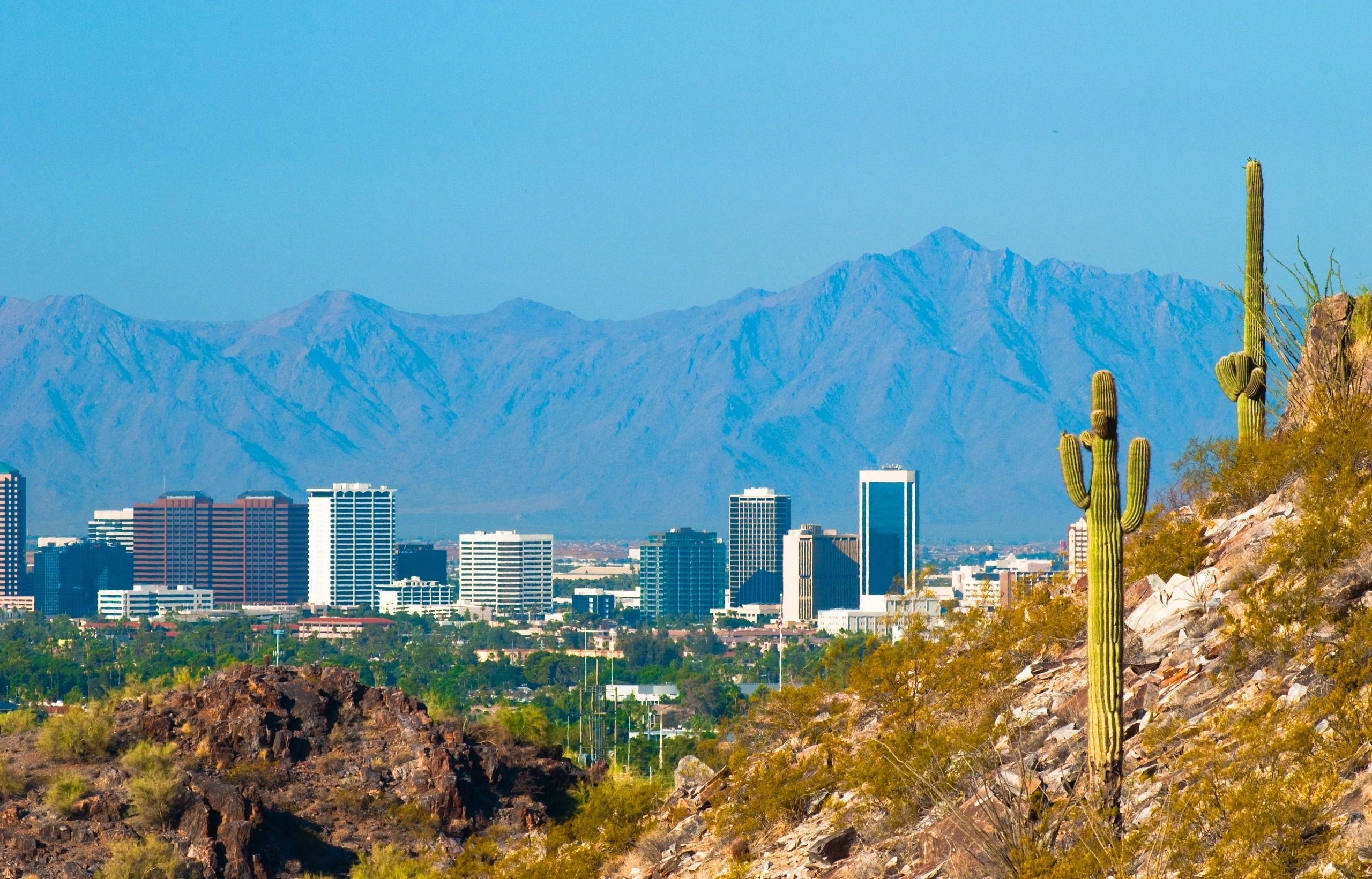 Phoenix Skyline, Areas of expertise, Phoenix Arizona, Urban metropolis, 2560x1650 HD Desktop
