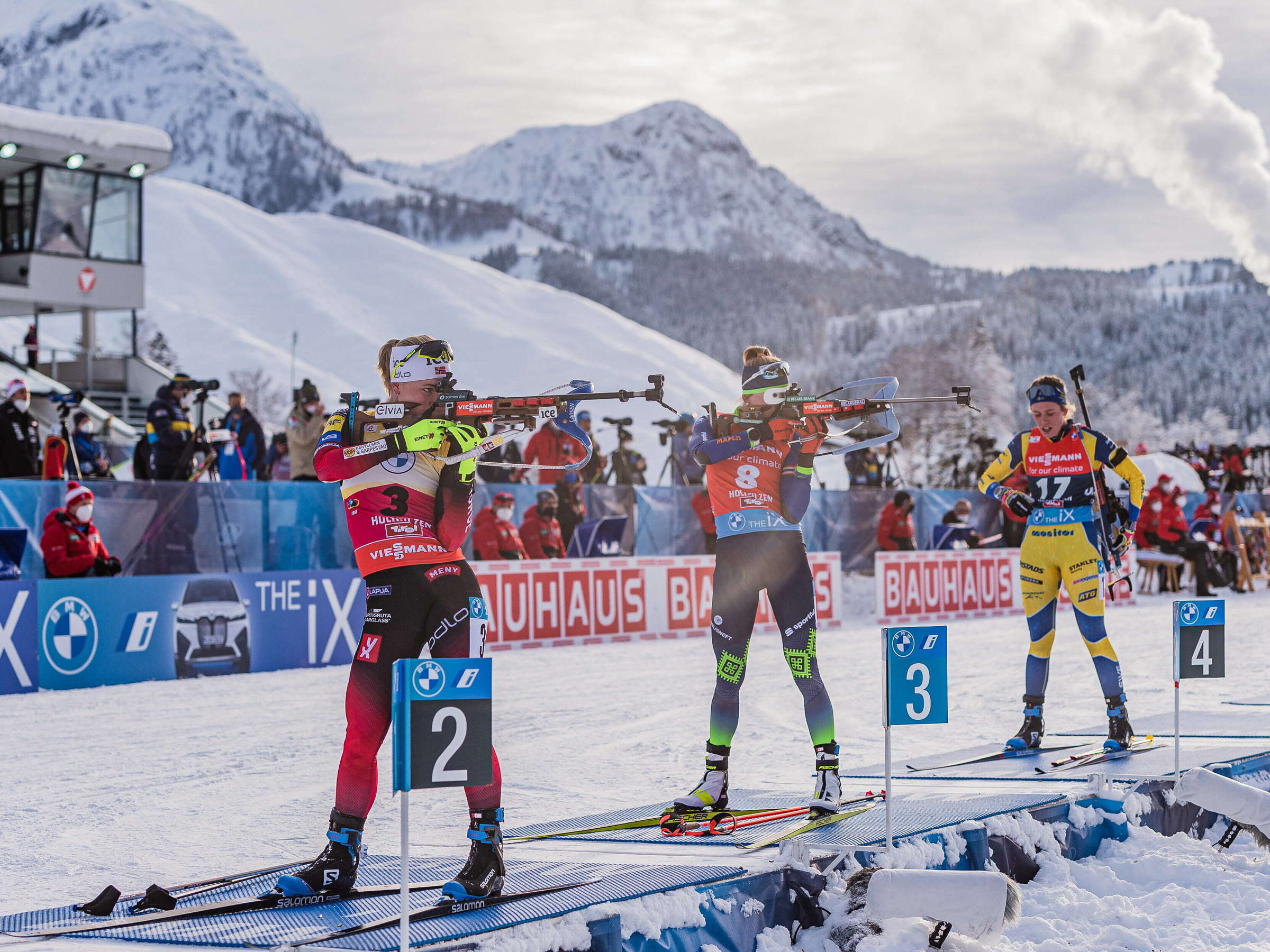 Biathlon: World Cup 2021/22, Annecy-Le Grand-Bornand, France, Hochfilzen, Austria, Sprint, Pursuit, Relay. 2400x1800 HD Wallpaper.