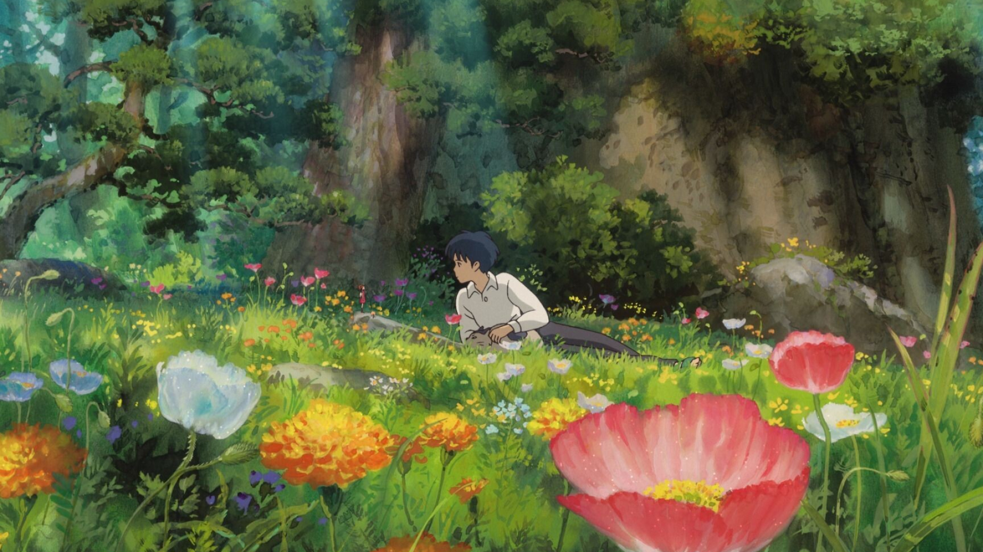 Studio Ghibli: The idea of Hayao Miyazaki, A Japanese animator, director, producer, screenwriter, author, and manga artist. 1920x1080 Full HD Background.