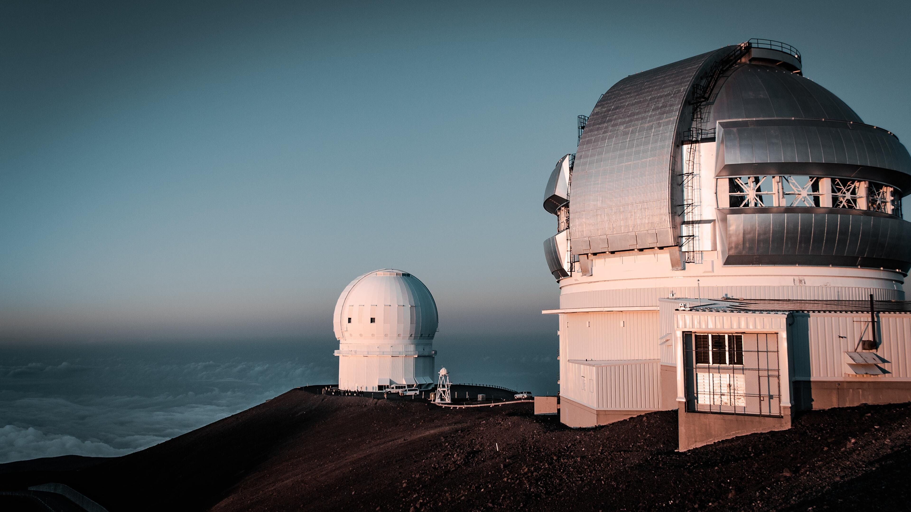 Mauna Kea Hawaii, Photo credit, Peter Luo, Telescope pictures, 3840x2160 4K Desktop