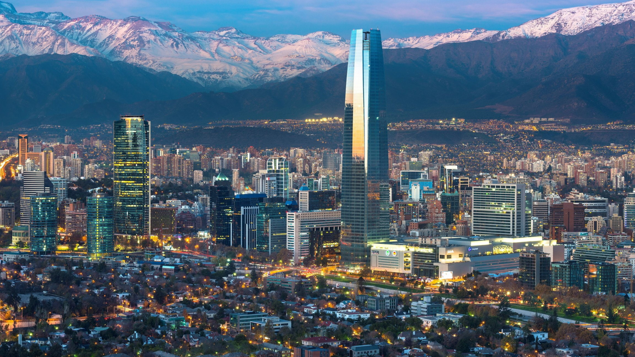Santiago wallpapers, Chile's beauty, Urban landscapes, Captivating visuals, 2560x1440 HD Desktop
