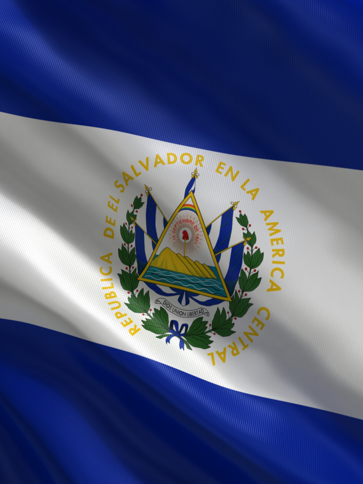 Bandera de El Salvador, Patriotischer Tribut, Nationalflagge, Hochwertiges Bild, 1540x2050 HD Handy