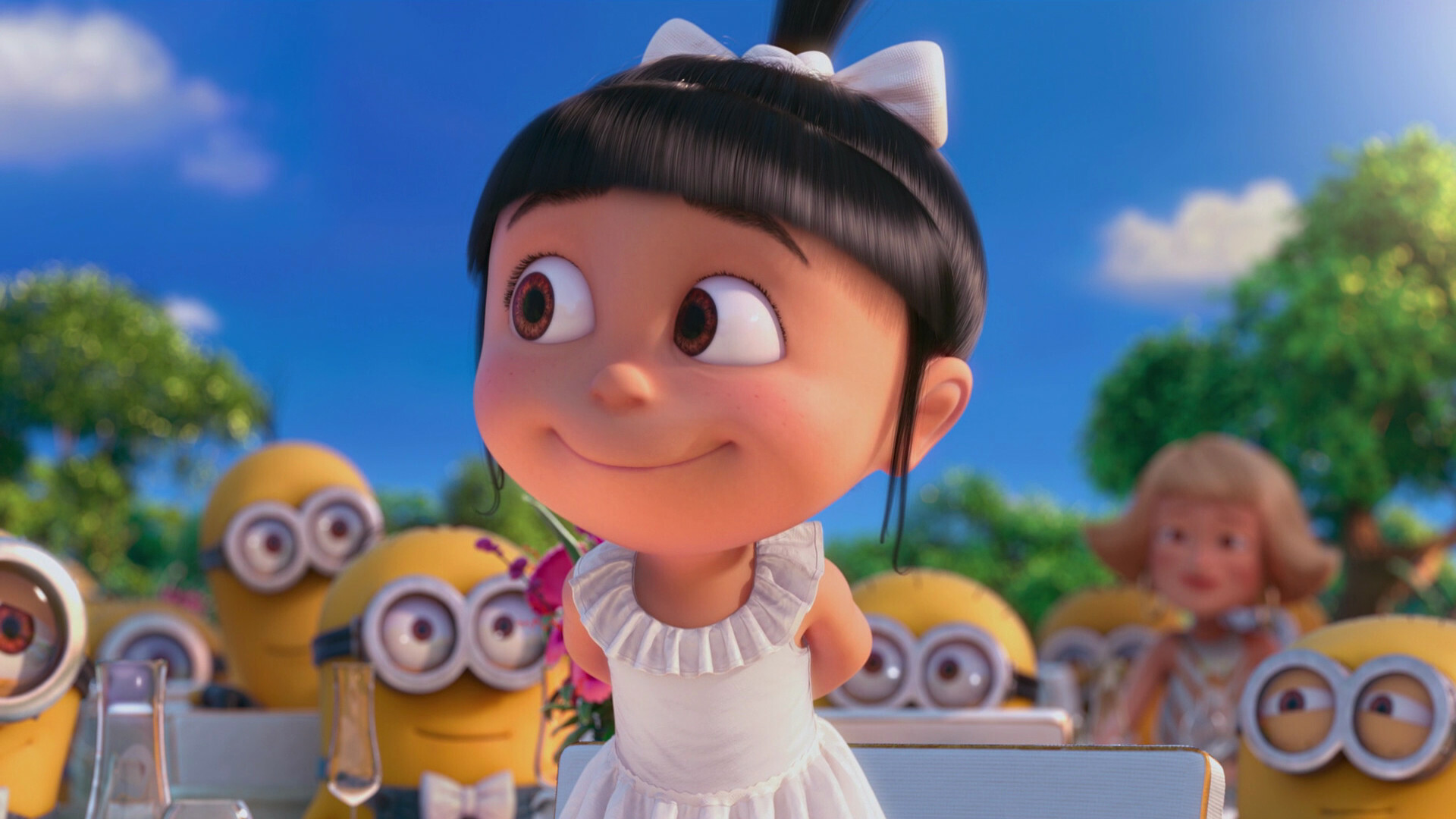 Despicable Me: Agnes, The second highest-grossing animated film of 2013. 1920x1080 Full HD Background.