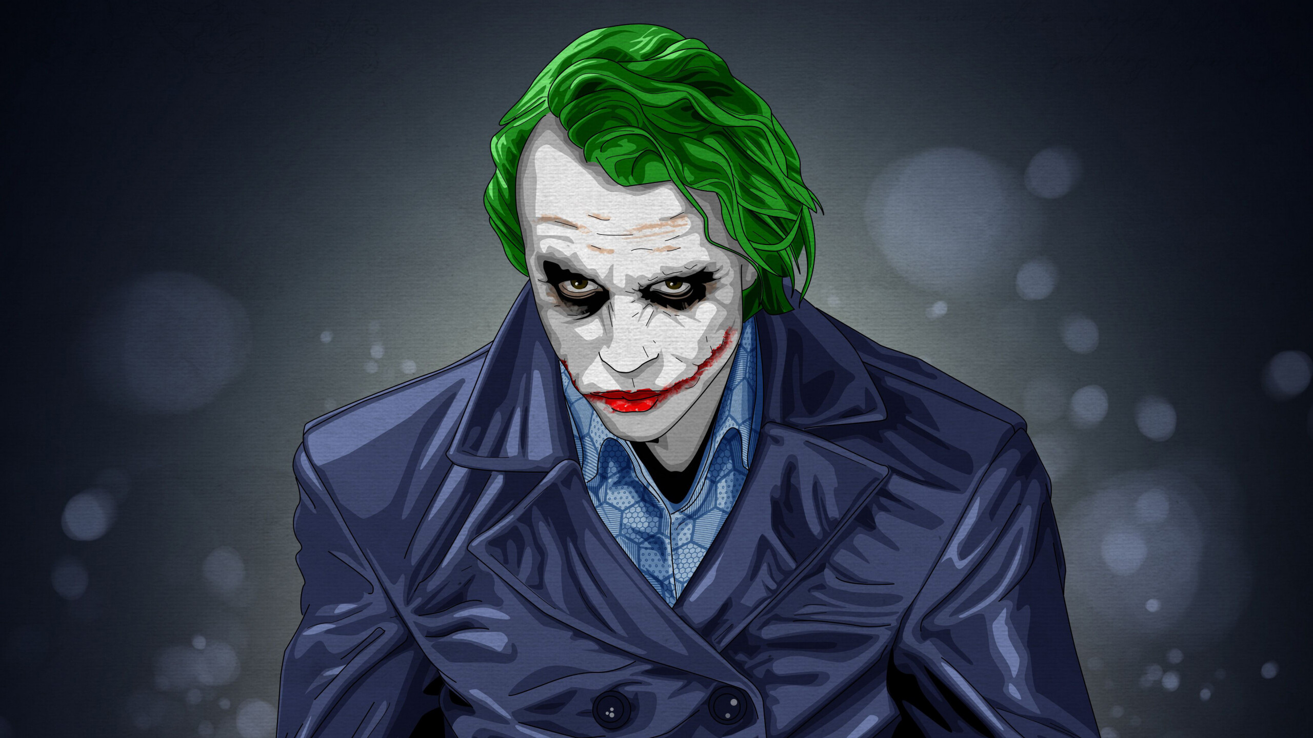 DC Villain: Joker, First appeared in the debut issue of the comic book Batman on April 25, 1940. 2560x1440 HD Background.