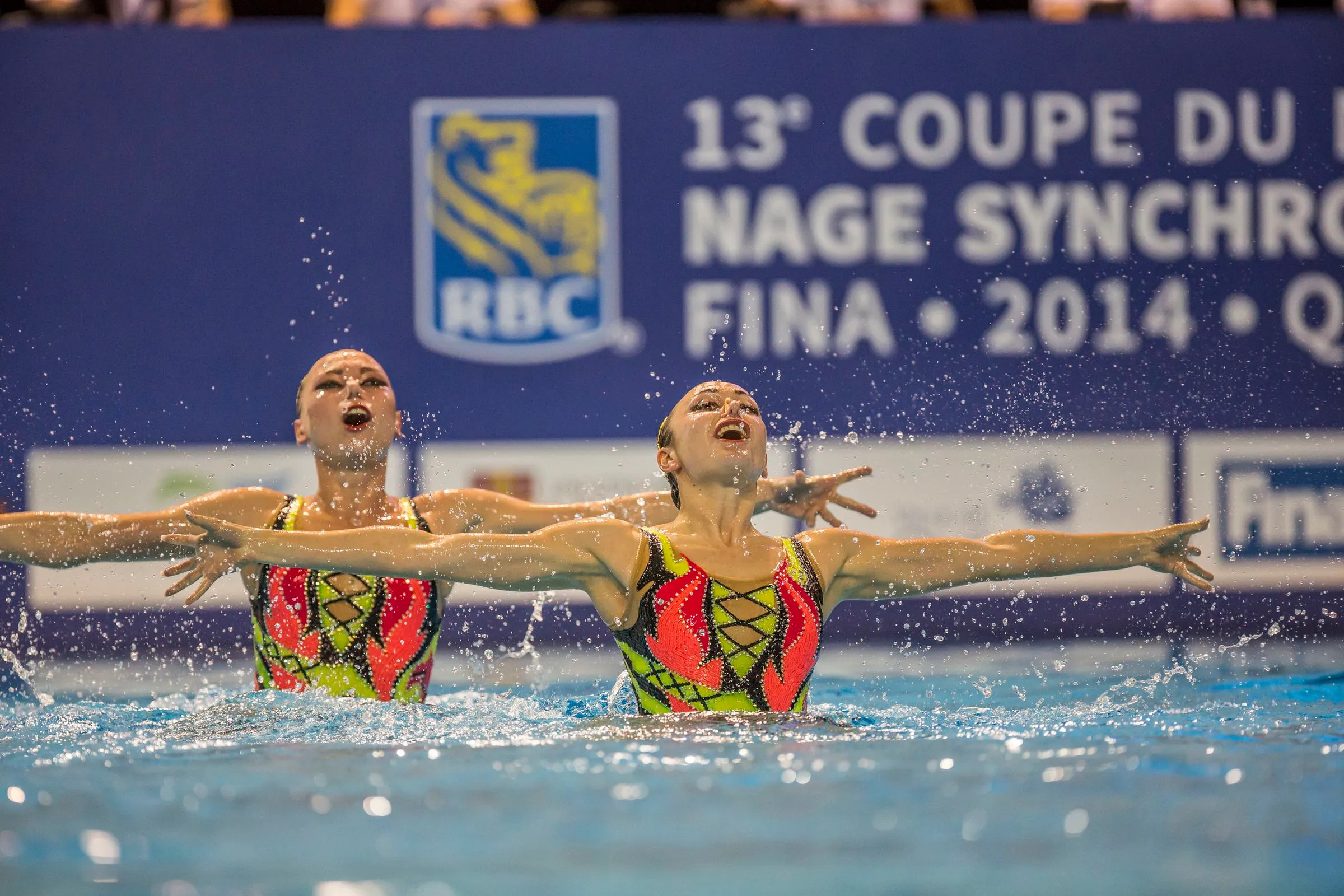 Synchronized Swimming: The 14th FINA World Junior Synchronised Swimming Championships, Competitive water sport. 2400x1600 HD Background.