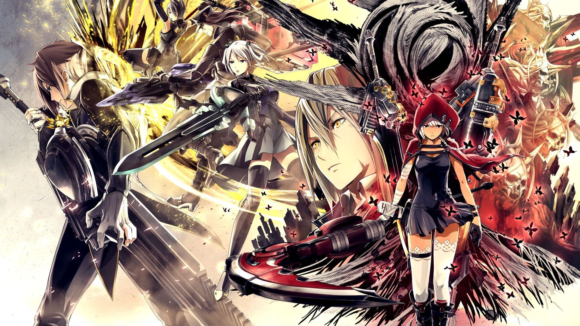 God Eater anime, HD wallpapers, Action-packed scenes, Thrilling visuals, 1920x1080 Full HD Desktop