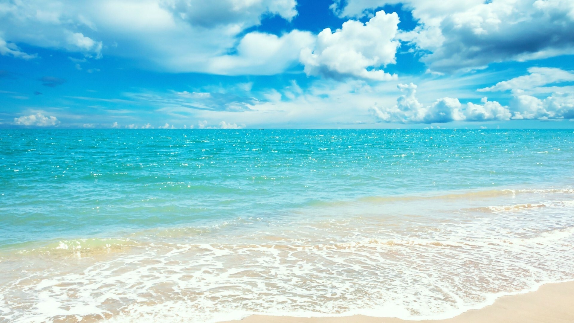 Summer: Most popular time of the year for holidays, Beach vacations spots. 1920x1080 Full HD Wallpaper.