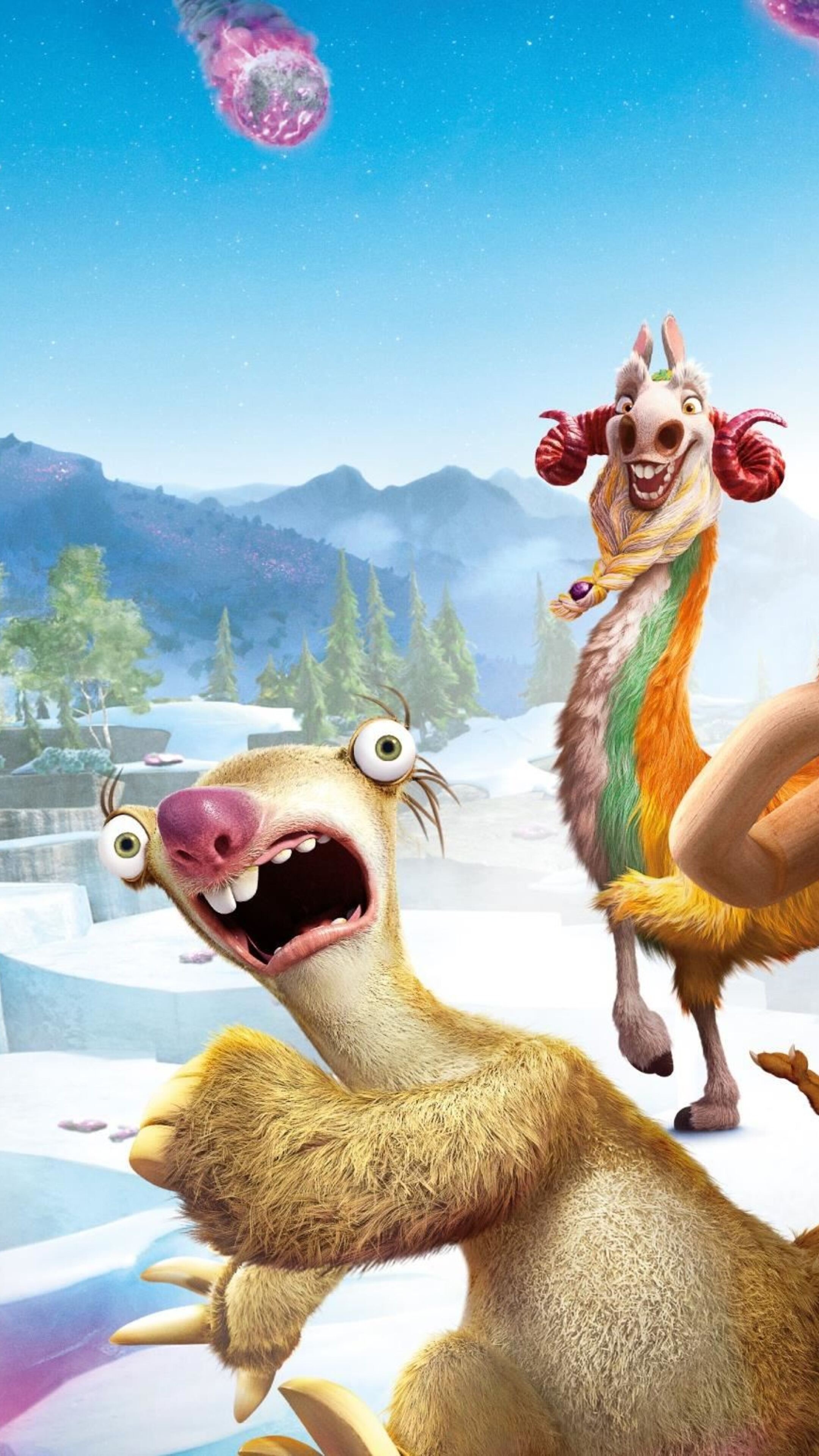 Sid, Ice Age Collision Course, Sony Xperia, HD 4K wallpapers, 2160x3840 4K Phone