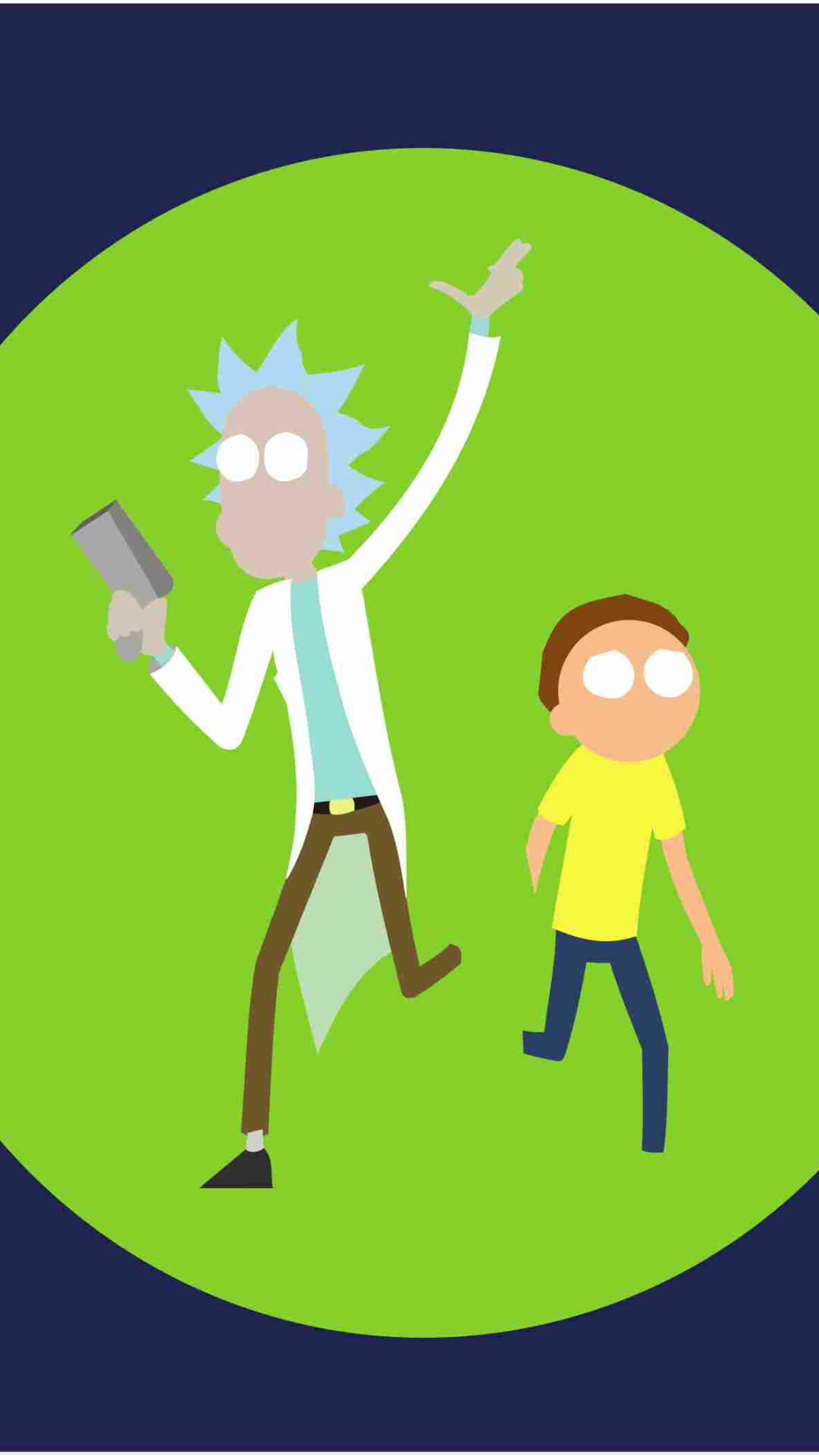 Rick and Morty: Rick Sanchez C-137, Mortimer Chauncey "Morty" Smith, Sr. 1080x1920 Full HD Background.