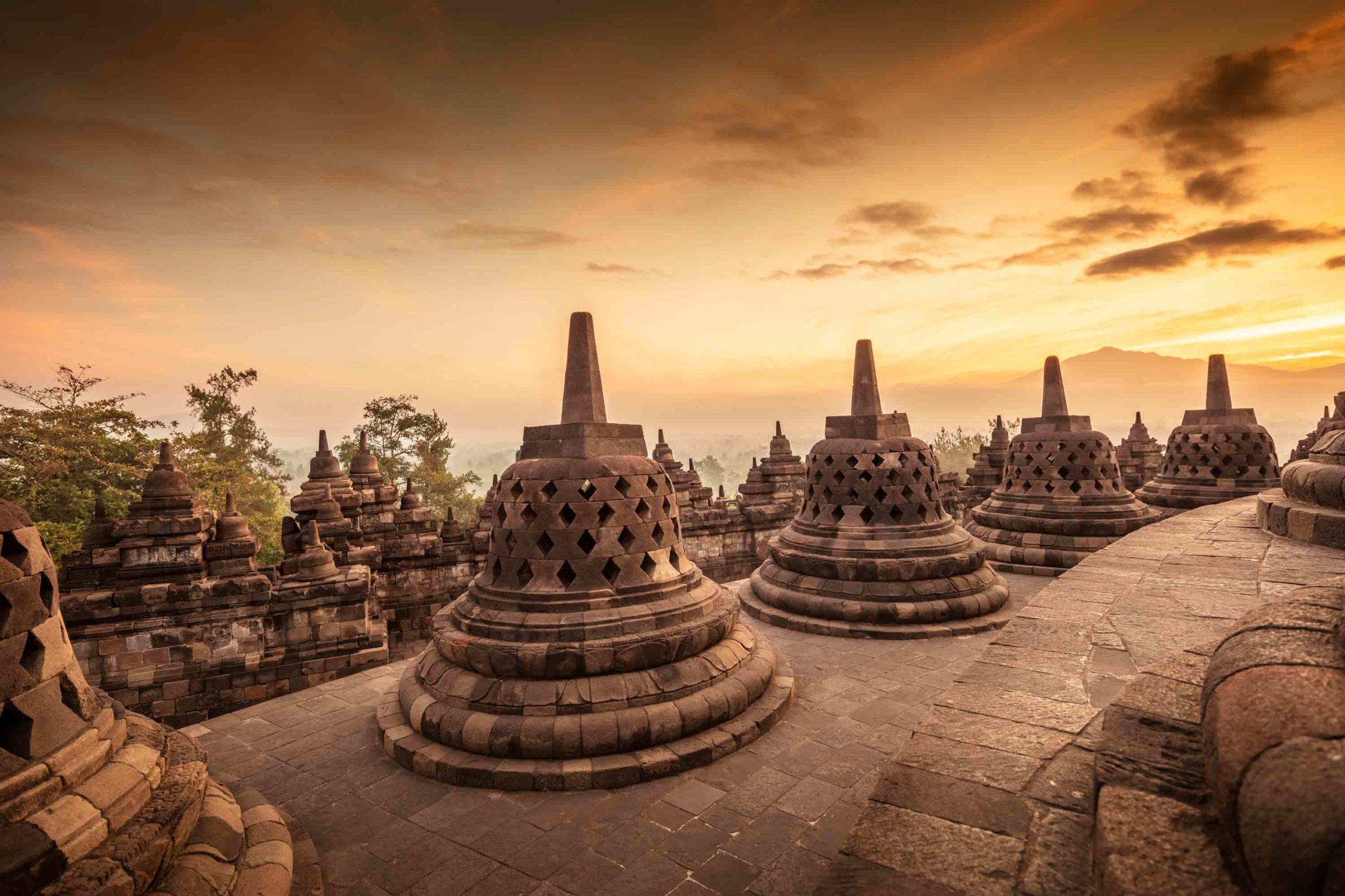 Candi Borobudur temple, Central Java, 2560x1710 HD Desktop