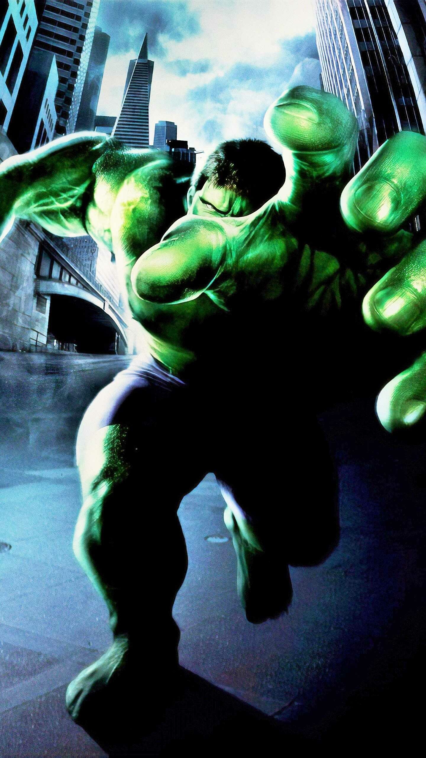 Hulk: A 2003 American superhero film based on the Marvel Comics character. 1440x2560 HD Wallpaper.