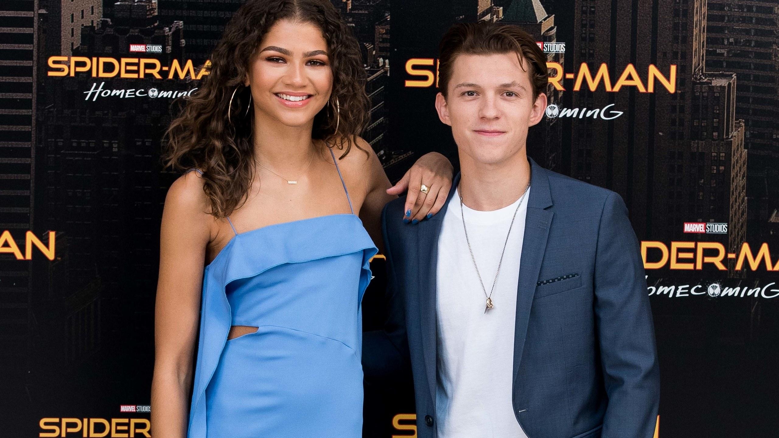 Tom Holland and Zendaya: Couple, Cast, Marvel Cinematic Universe movies. 2560x1440 HD Background.