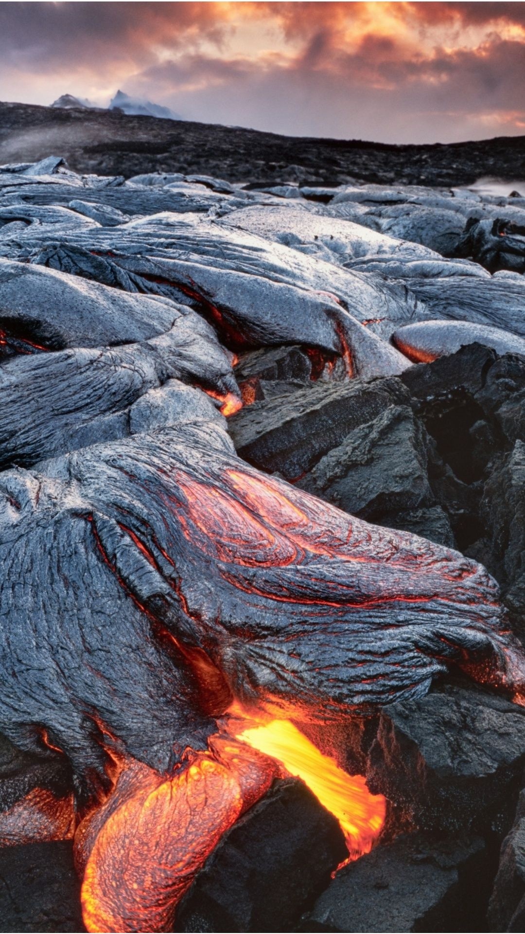 Volcanoes National Park, Hawaii, Stock Larva Volcano, Lenovo, 1080x1920 Full HD Phone