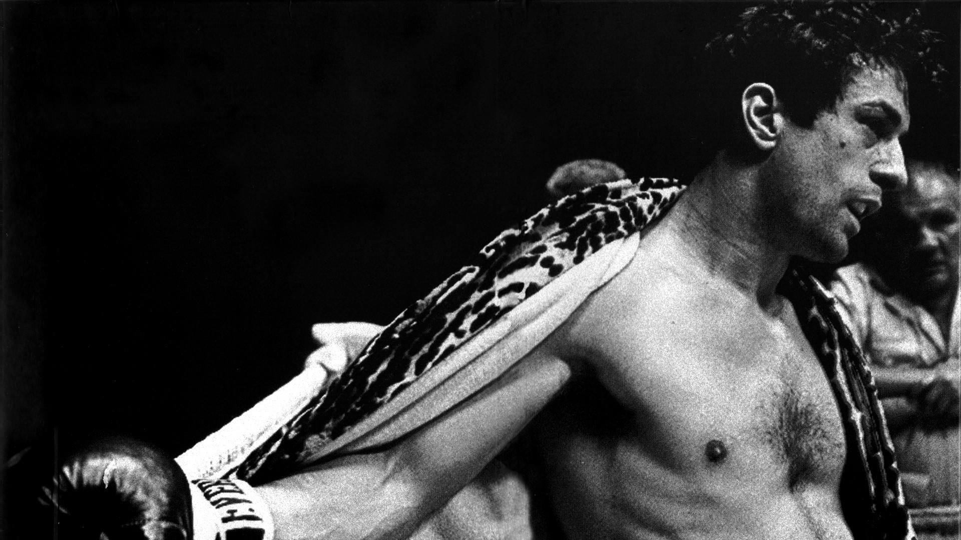 Raging Bull: The film stars Robert De Niro as Jake LaMotta, an Italian-American middleweight boxer. 1920x1080 Full HD Background.