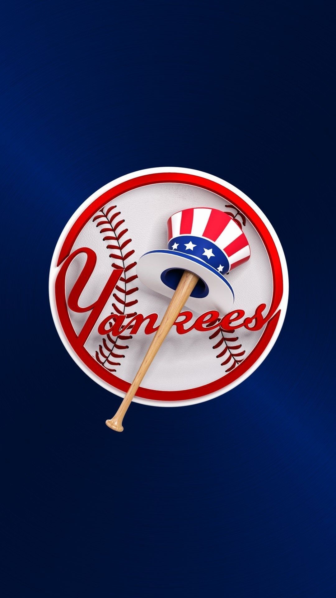 New York Yankees: The National Baseball Hall of Fame features a total of 44 Yankees' players and 11 managers. 1080x1920 Full HD Background.