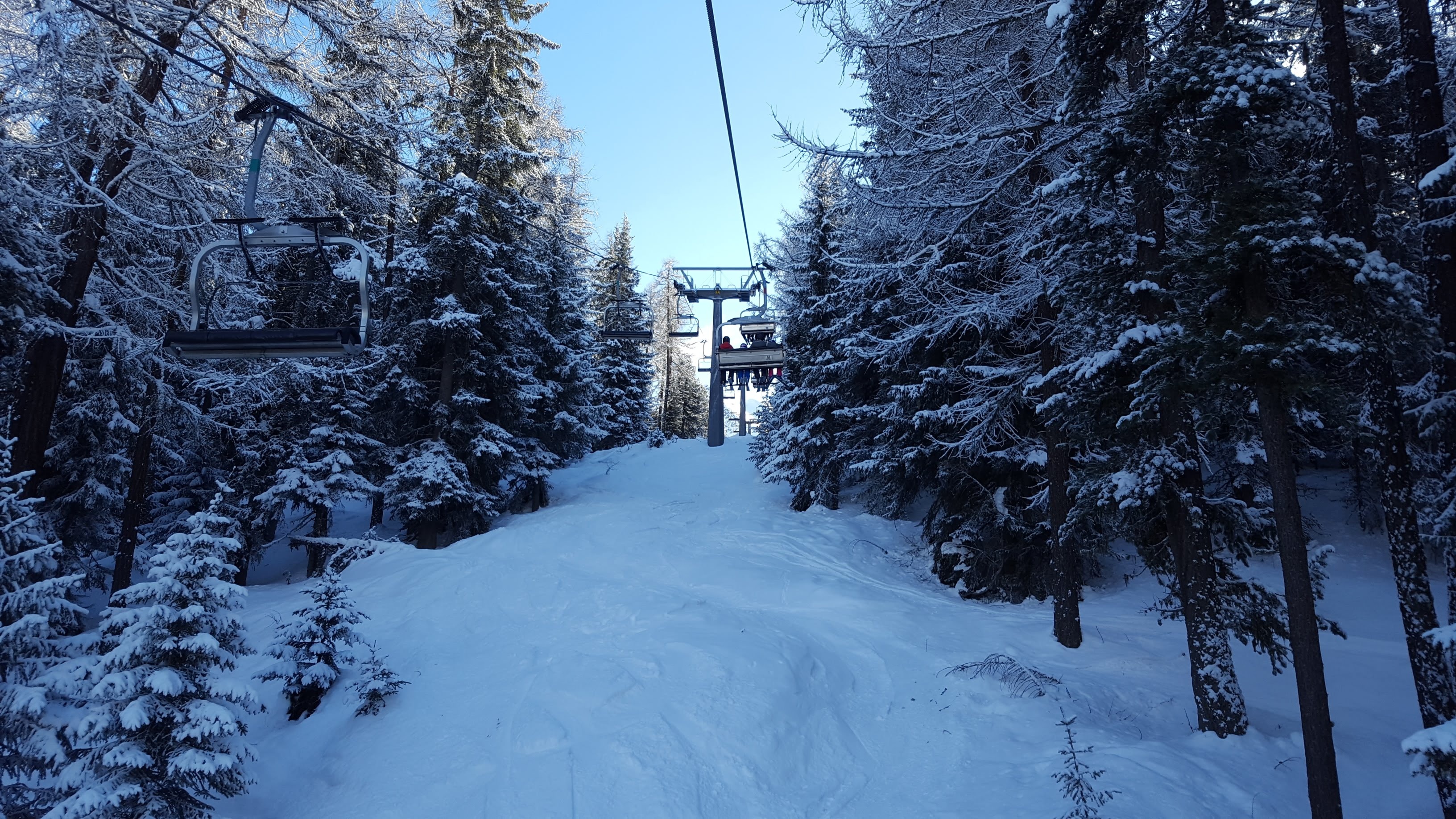Ski lift snow, Winter scenery, Zedd66 wallpaper, Snowy mountains, 3270x1840 HD Desktop